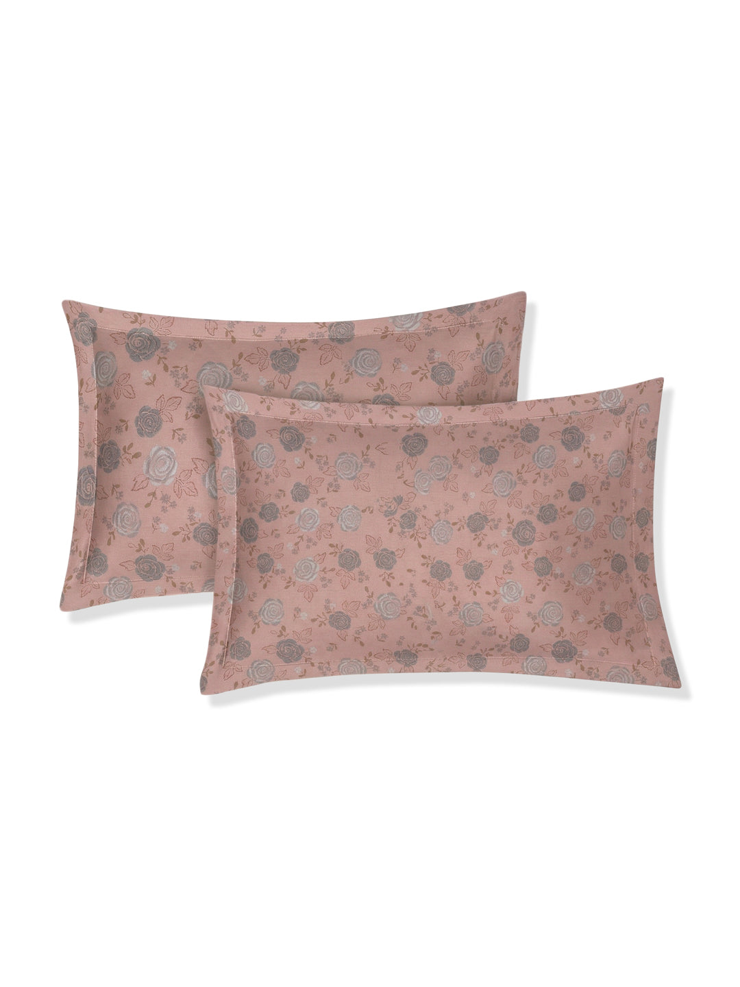 120 GSM Polyester King Size Bedsheet with 2 Pillow Covers Textura Jacquard Collection