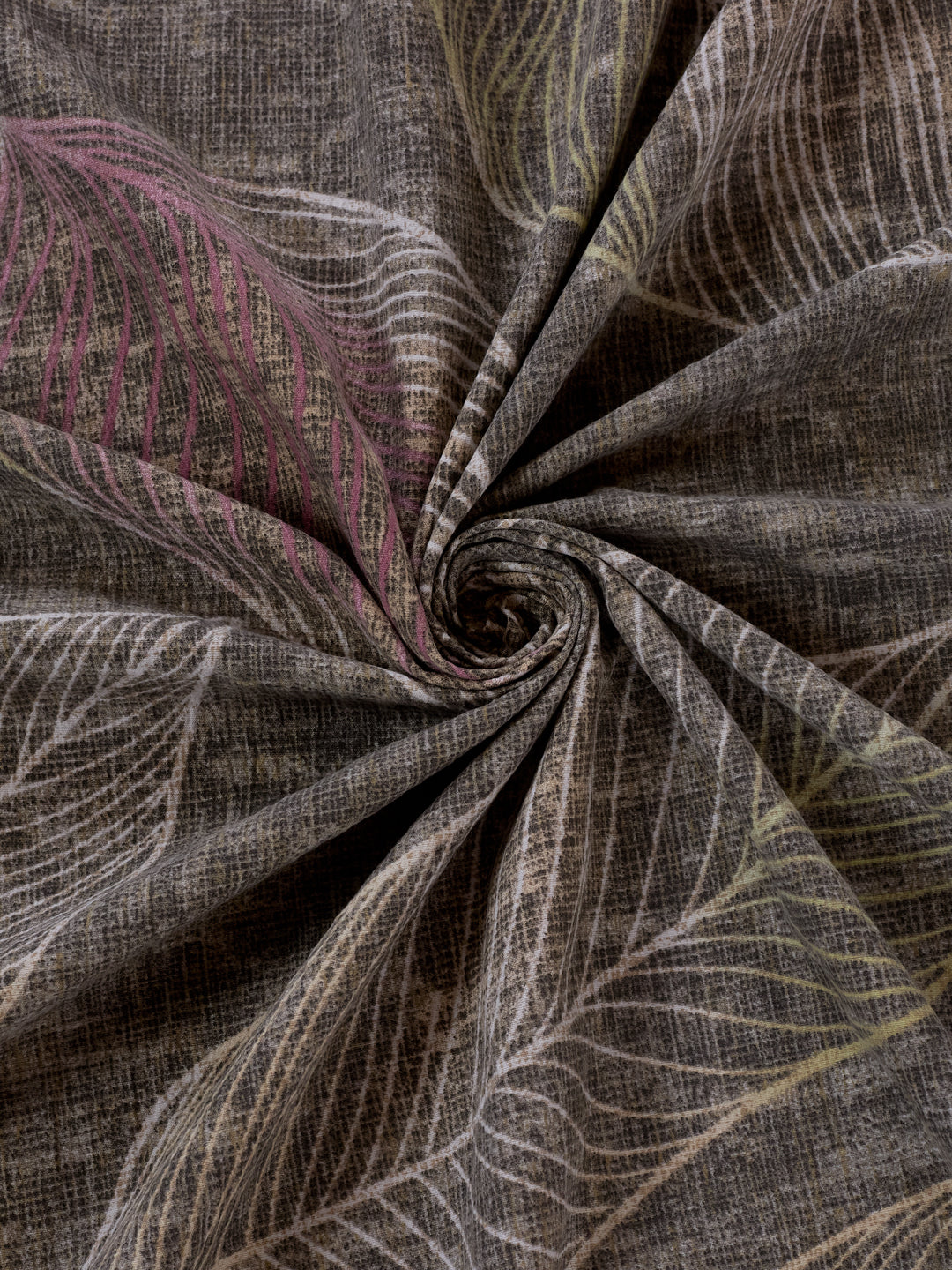 120 GSM Polyester King Size Bedsheet with 2 Pillow Covers Textura Jacquard Collection