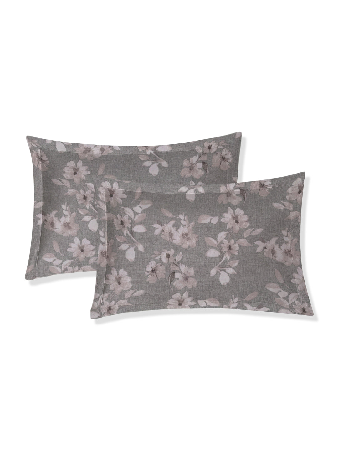 120 GSM Polyester King Size Bedsheet with 2 Pillow Covers Textura Jacquard Collection