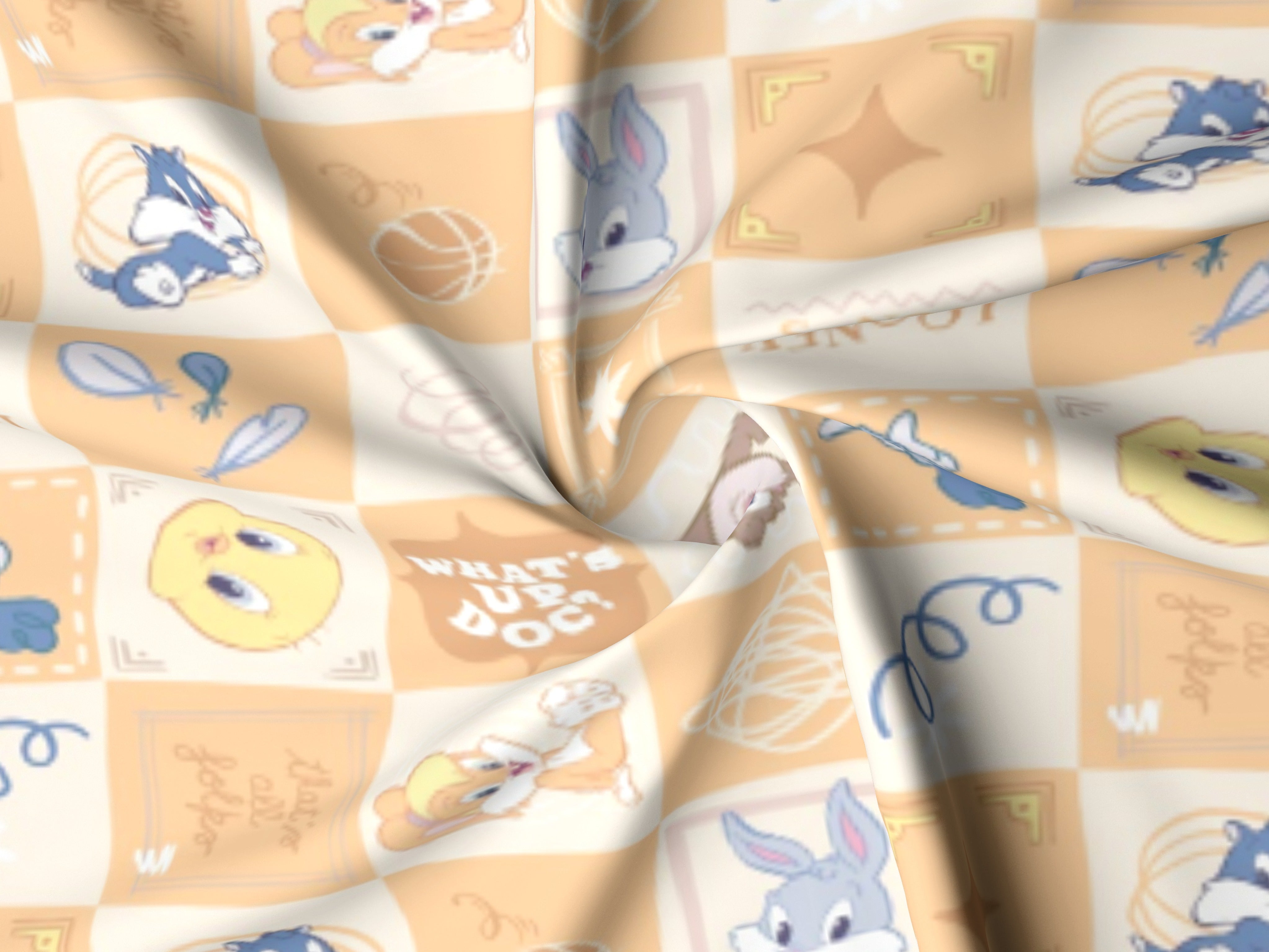 Monte Carlo TOONX Cartoon Printed 110 GSM King Size Bedsheet with 2 Pillow Covers