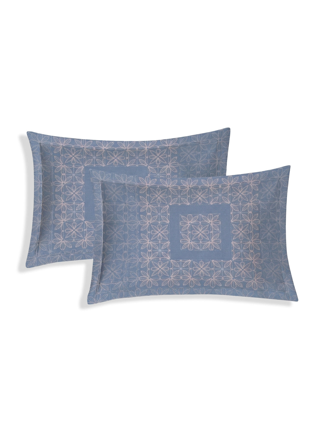Premium 200 TC Pure Cotton King Size Bedsheet with 2 Pillow Covers Classique Unique Collection