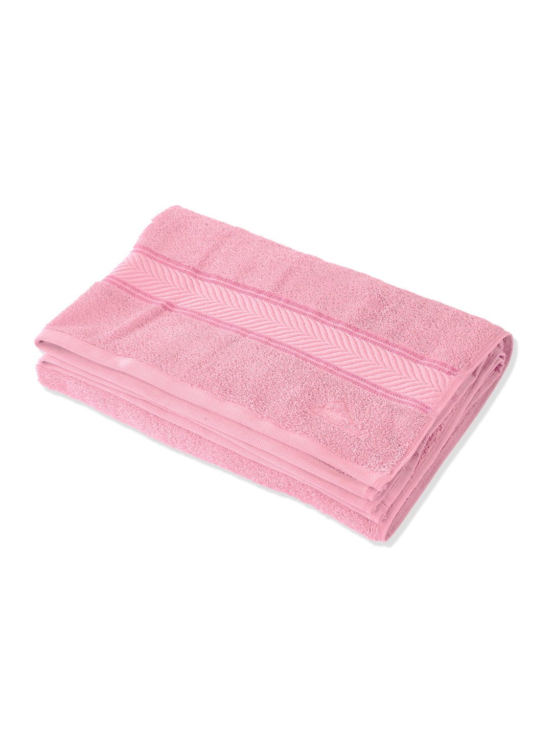 Premium Prism Pink 100% Cotton Solid 525 GSM Bath Towel Amber 1 Pc Pvc Pack
