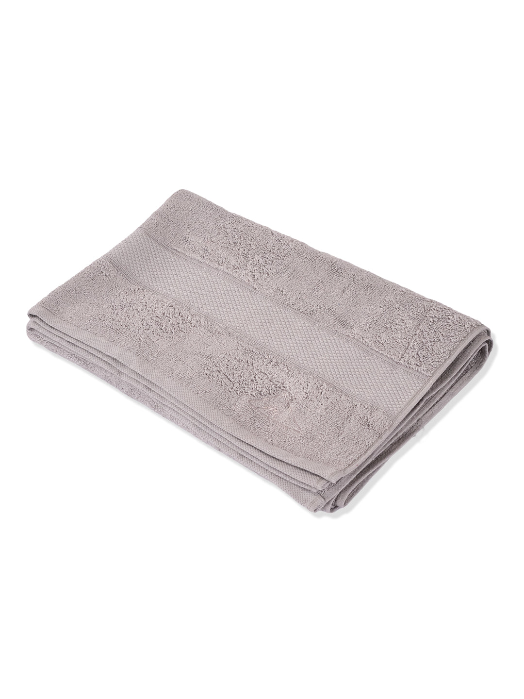 Luxury Light Grey Bamboo Cotton Solid 600 GSM Bath Towel Eco Bamboo 1 Pc Pvc Pack