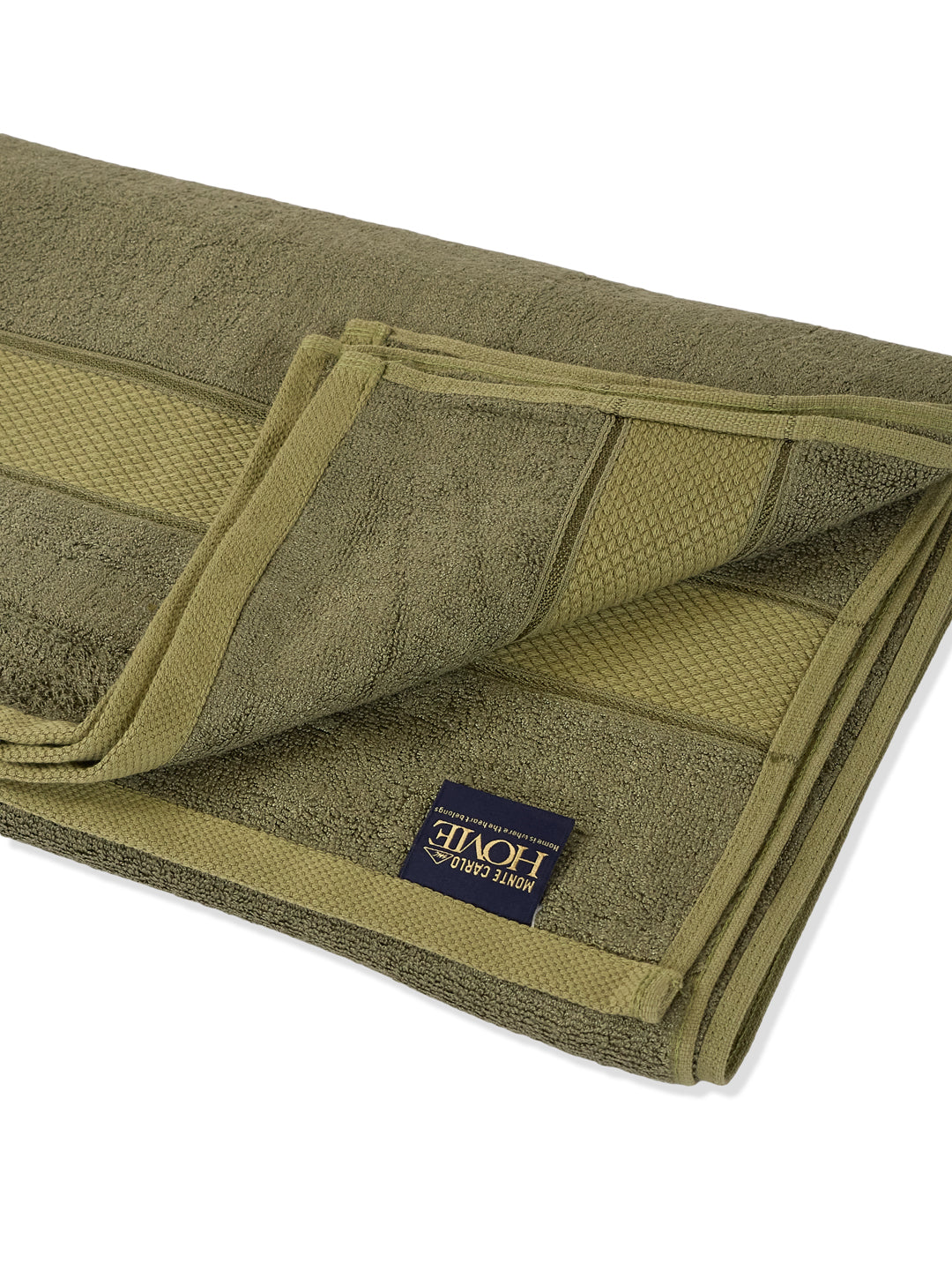 Luxury Olive Bamboo Cotton Solid 600 GSM Bath Towel Eco Bamboo 1 Pc Pvc Pack