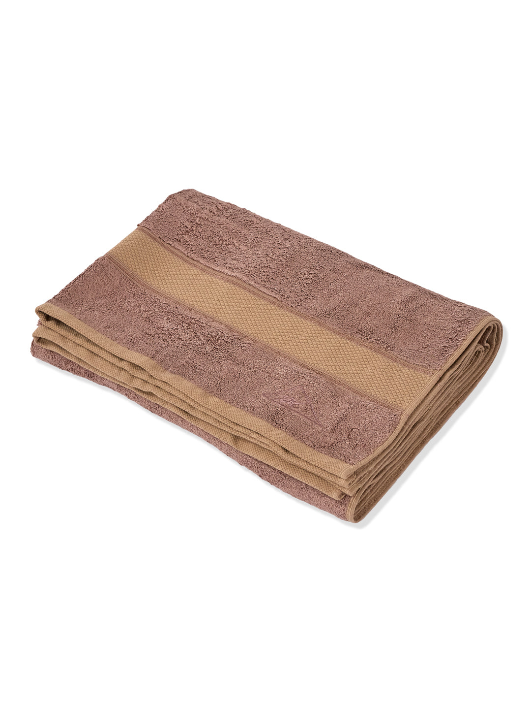 Luxury Camel Brown Bamboo Cotton Solid 600 GSM Bath Towel Eco Bamboo 1 Pc Pvc Pack