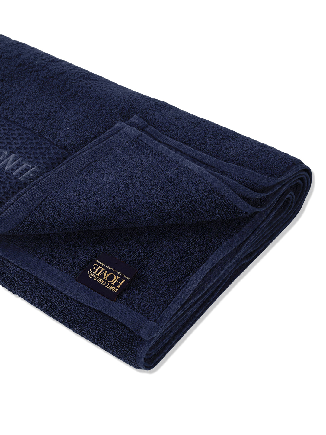 Luxury Navy Blue 100% Cotton Solid 650 GSM Bath Towel Egyptian 1 Pc Box Pack