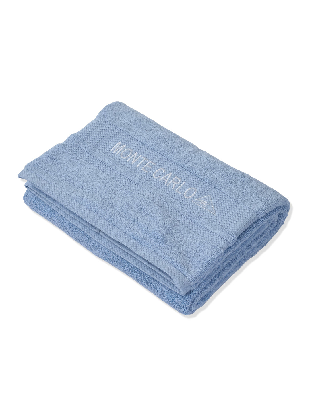 Luxury Light Blue 100% Cotton Solid 625 GSM Bath Towel Eusapia 1 Pc Box Pack