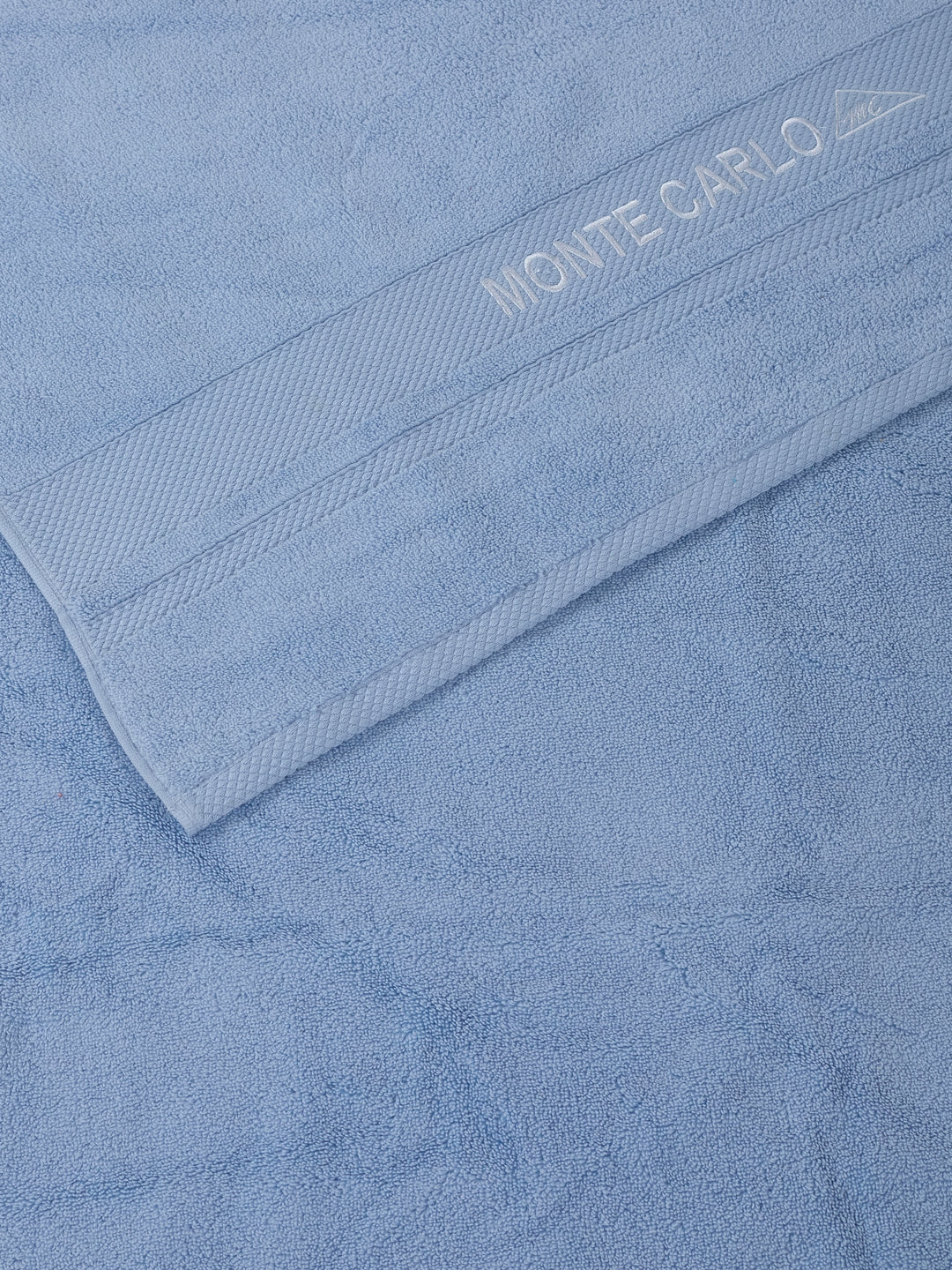Luxury Light Blue 100% Cotton Solid 625 GSM Bath Towel Eusapia 1 Pc Box Pack