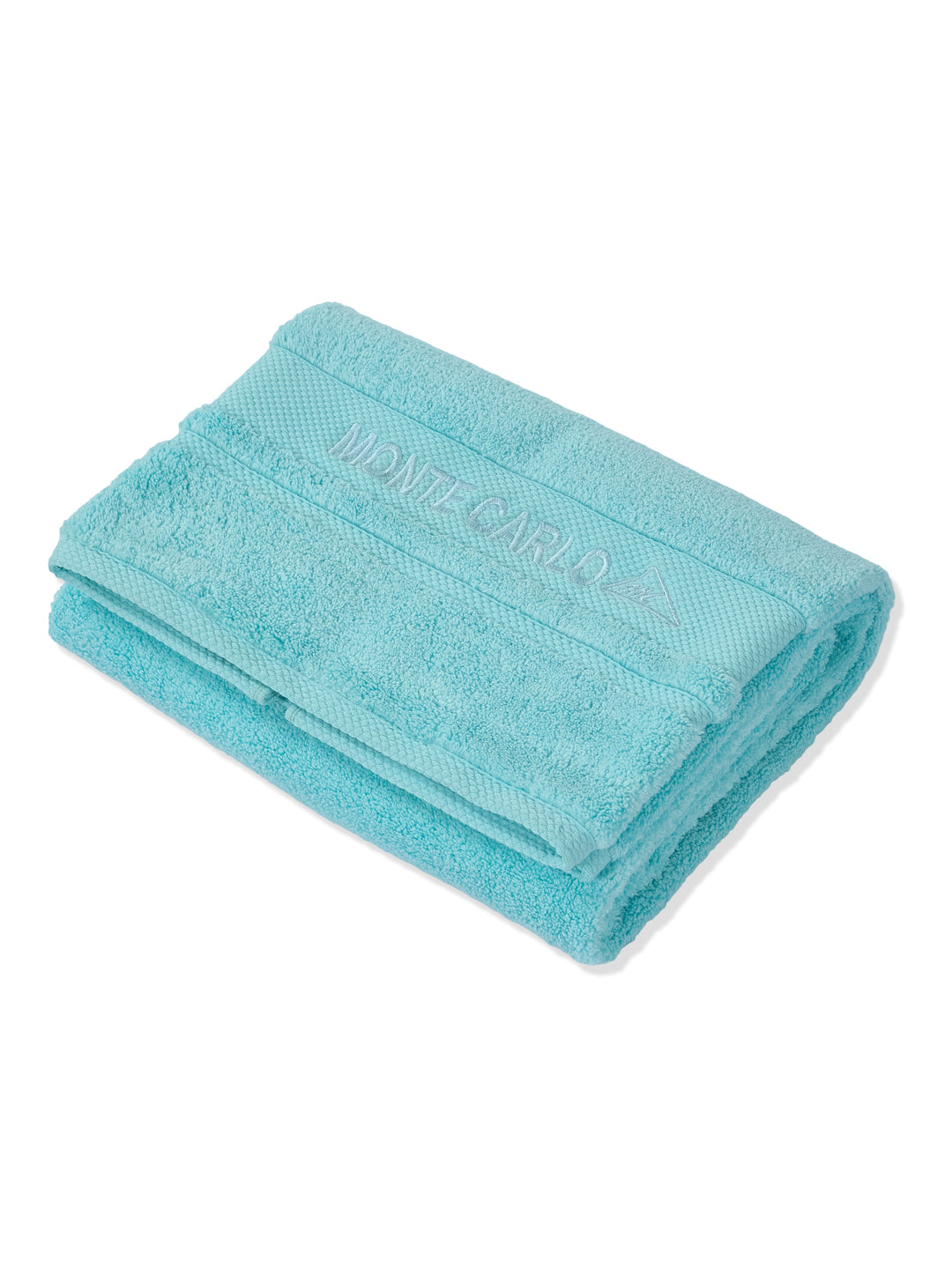 Luxury Aqua Blue 100% Cotton Solid 625 GSM Bath Towel Eusapia 1 Pc Box Pack