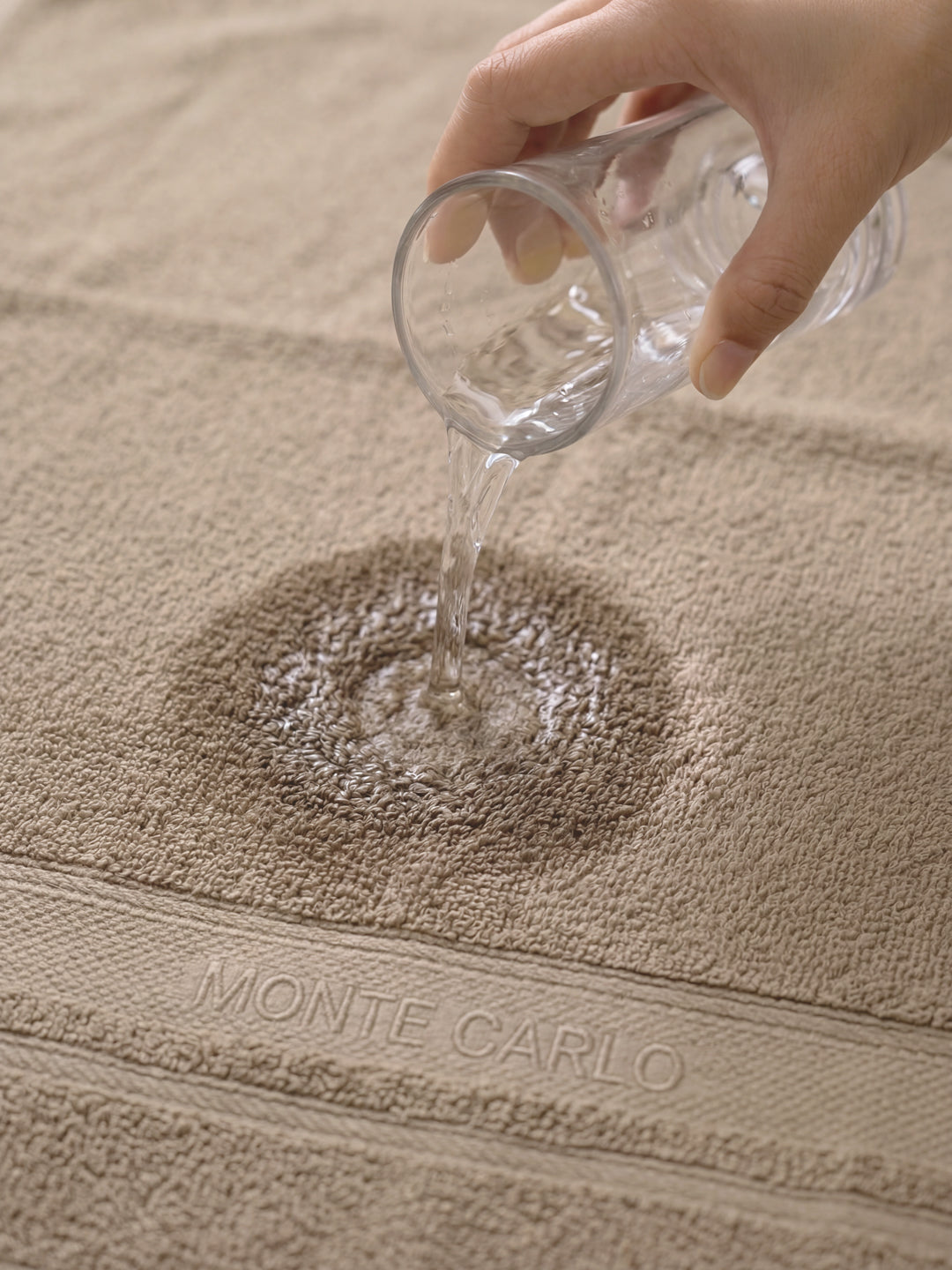 Luxury Beige 100% Cotton Solid 625 GSM Bath Towel Eusapia 1 Pc Box Pack