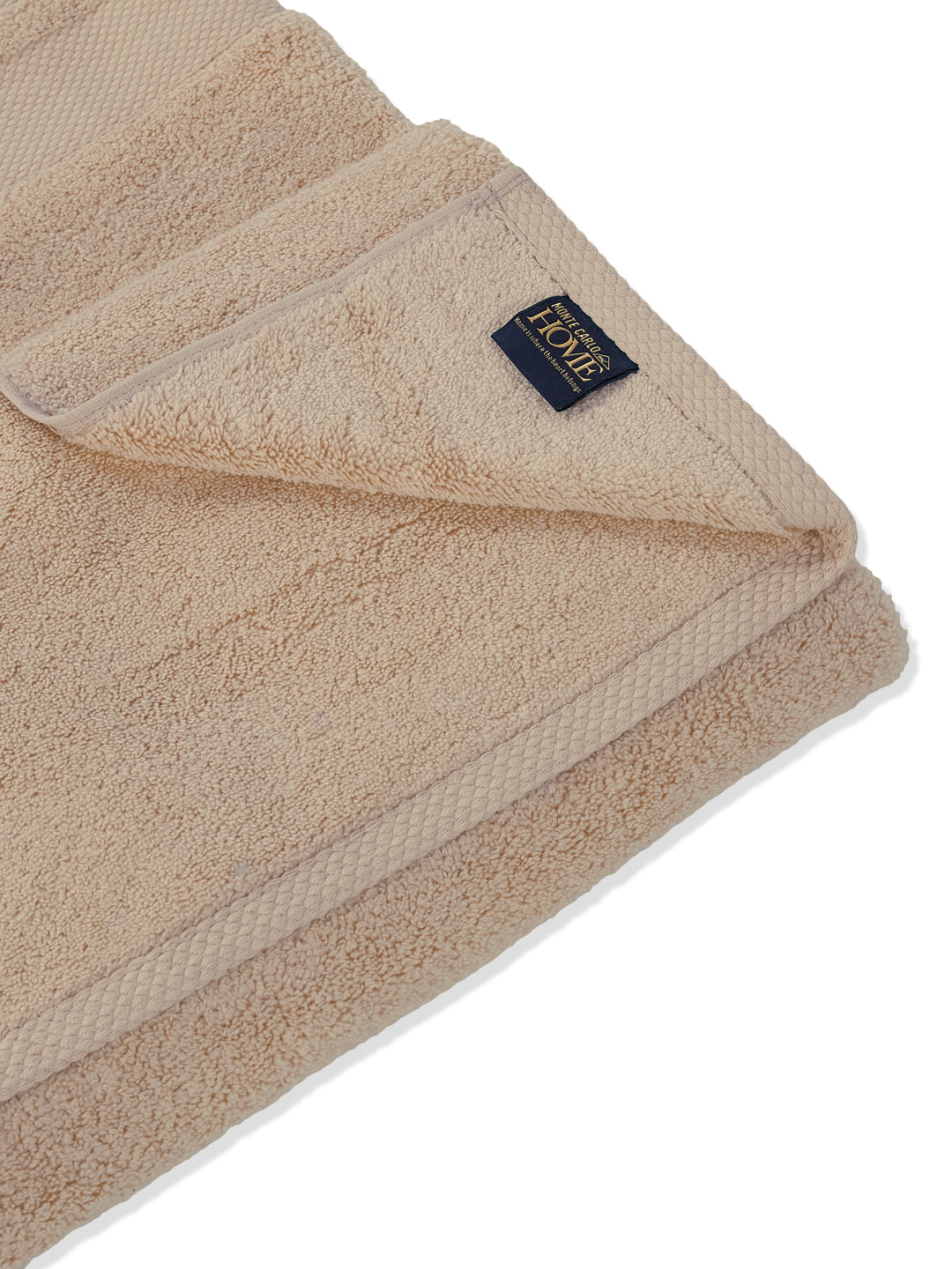 Luxury Beige 100% Cotton Solid 625 GSM Bath Towel Eusapia 1 Pc Box Pack