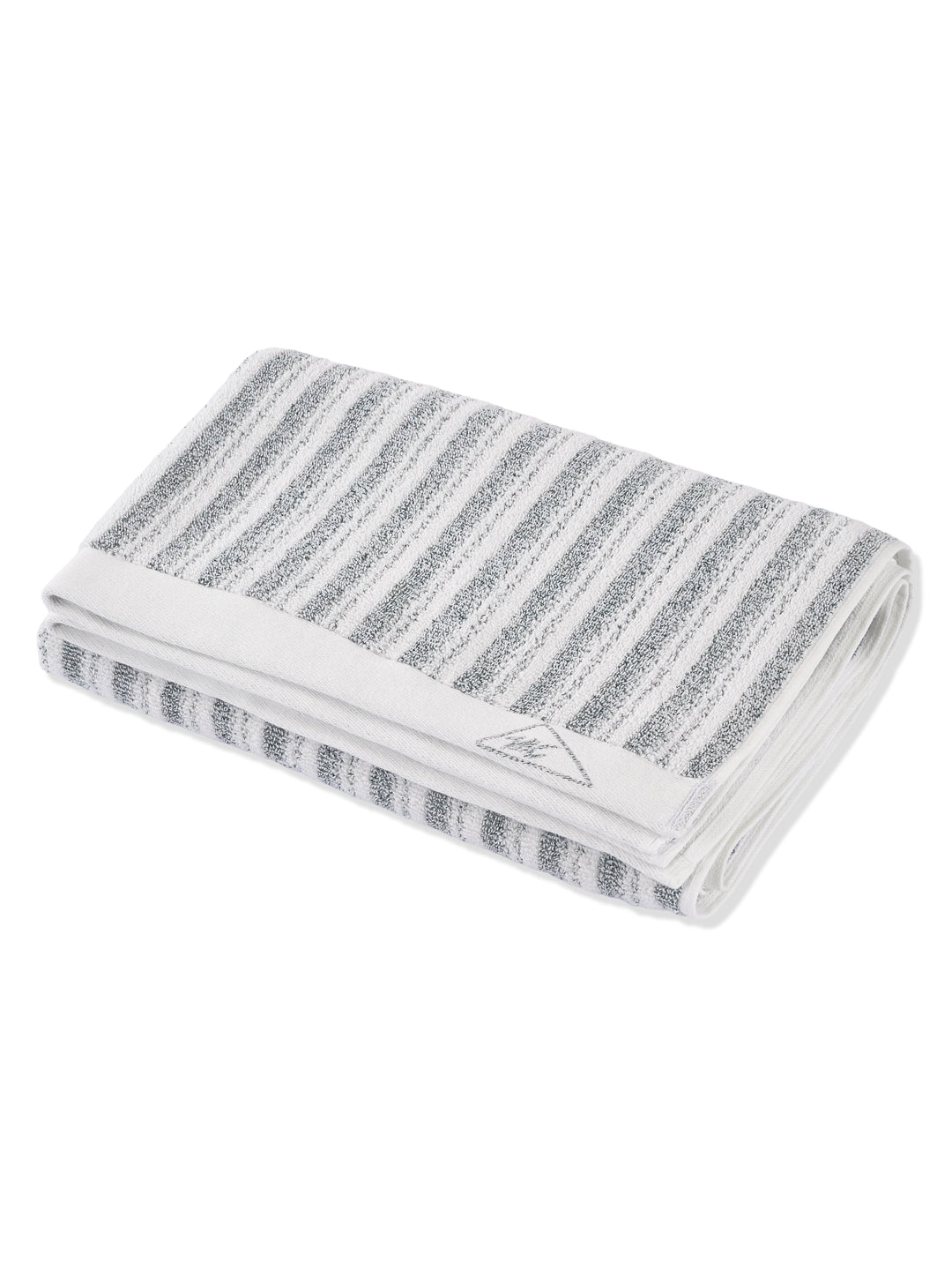 Premium Navy Blue & White Pure Cotton Self Design 500 GSM Bath Towel 1 Piece (Green Weave Collection)