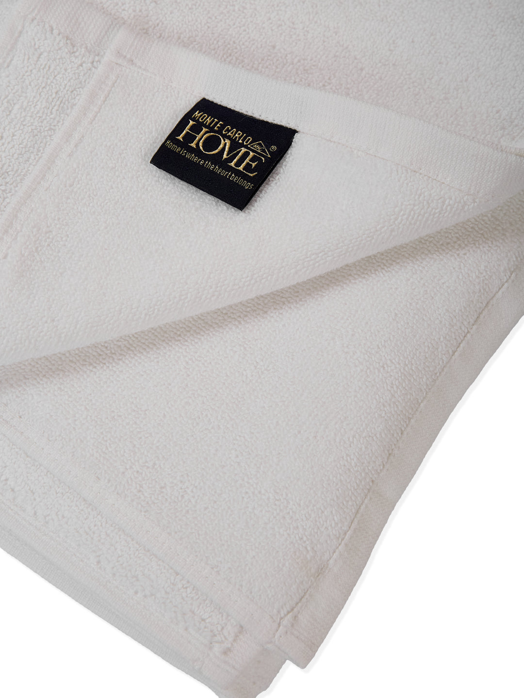 Premium White Pure Cotton Solid 550 GSM Bath Towel 2 Pc Set (Hotel Collection)