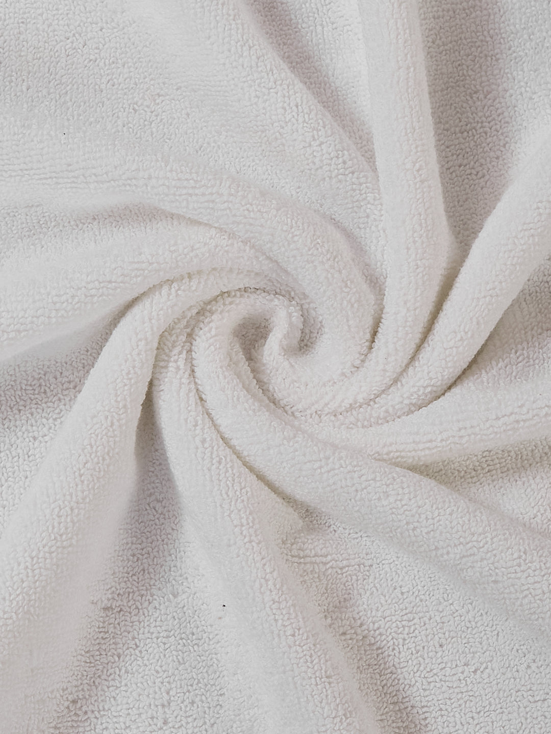 Premium White Pure Cotton Solid 550 GSM Bath Towel 2 Pc Set (Hotel Collection)