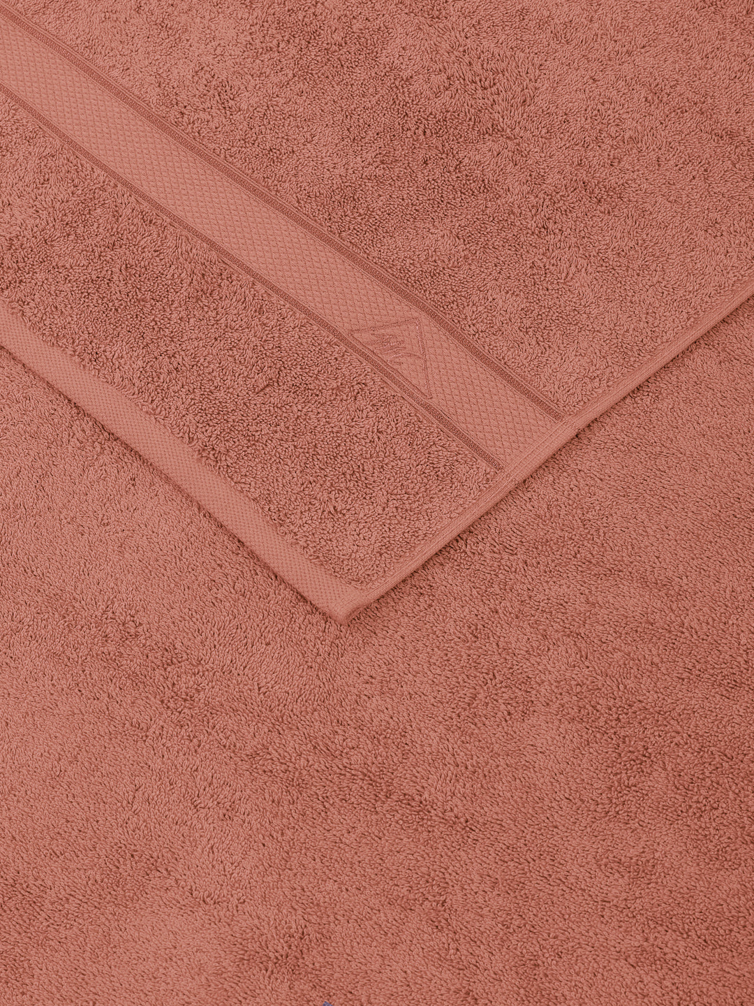 Premium Peach 100% Cotton Solid 525 GSM Bath Towel Iris 1 Pc Pvc Pack