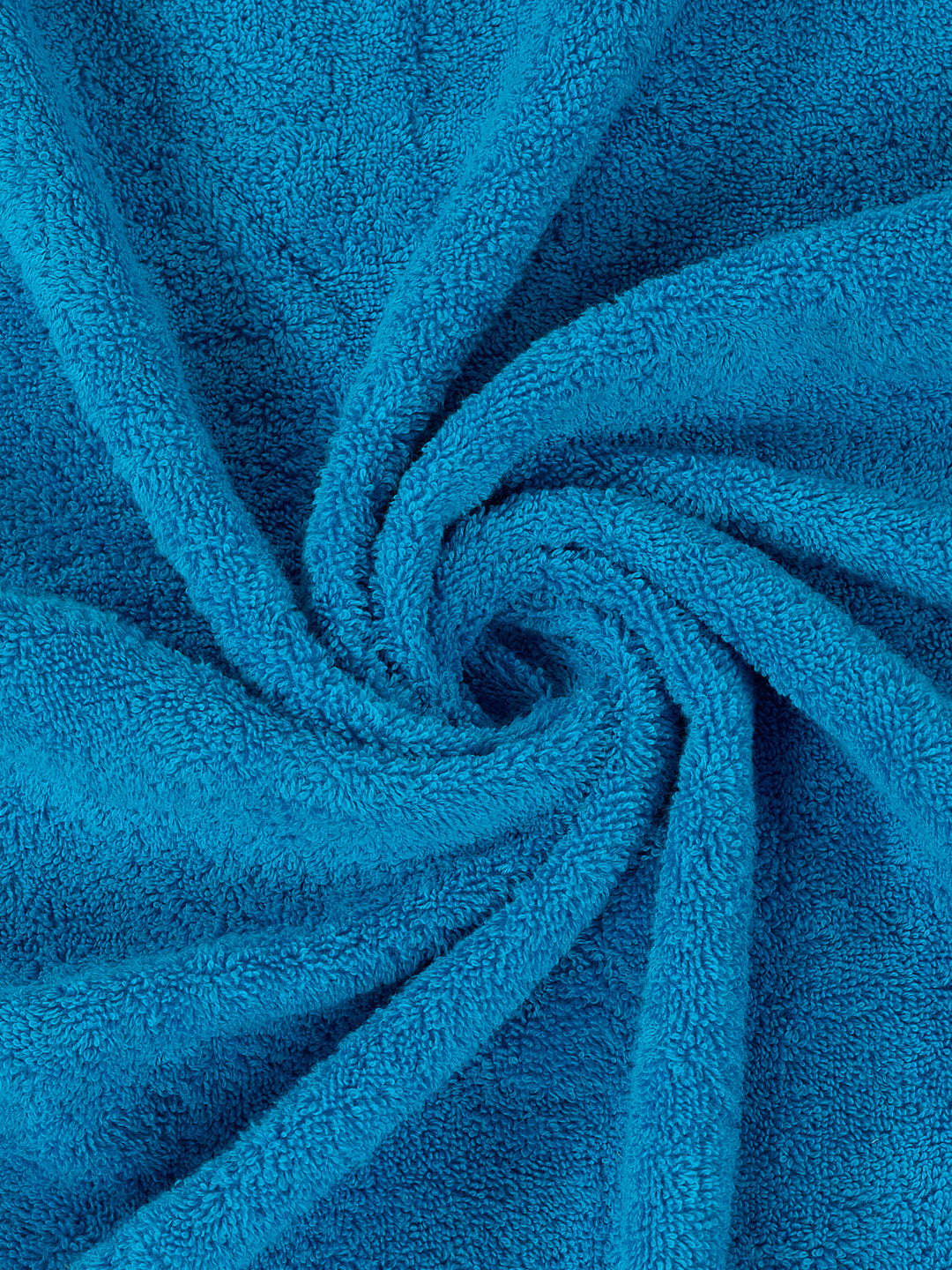 Premium Vivid Blue 100% Cotton Solid 525 GSM Bath Towel Iris 1 Pc Pvc Pack
