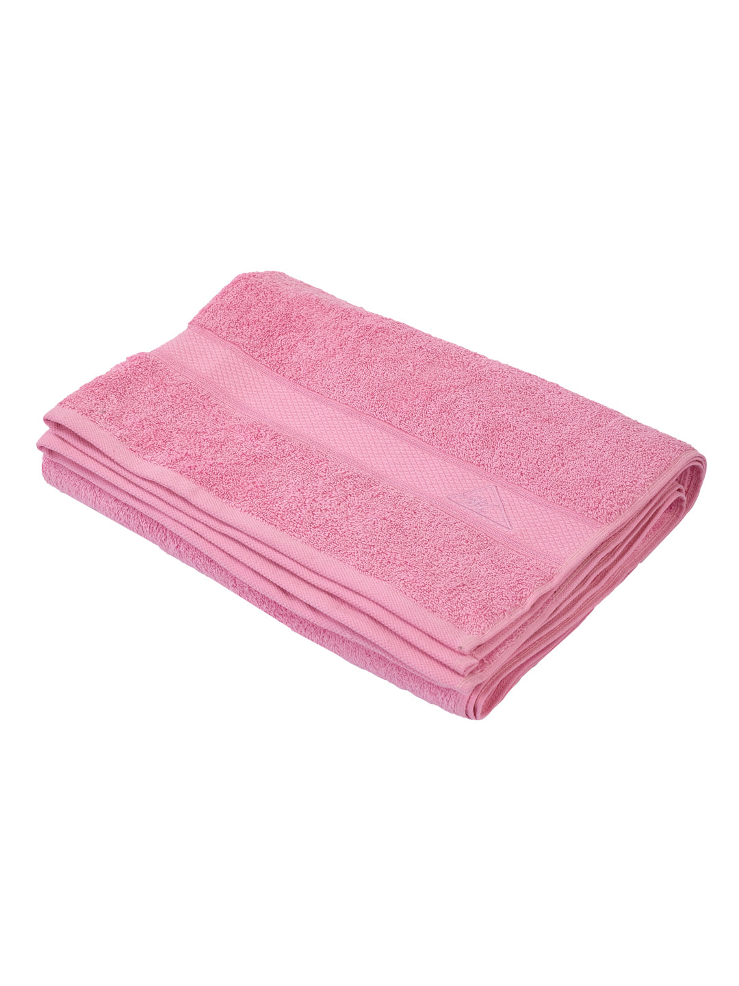 Premium Prism Pink 100% Cotton Solid 525 GSM Bath Towel Iris 1 Pc Pvc Pack