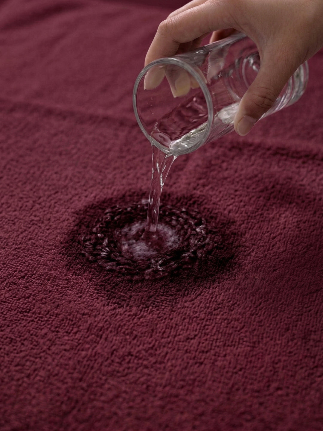 Premium Maroon 100% Cotton Solid 525 GSM Bath Towel Iris 1 Pc Pvc Pack
