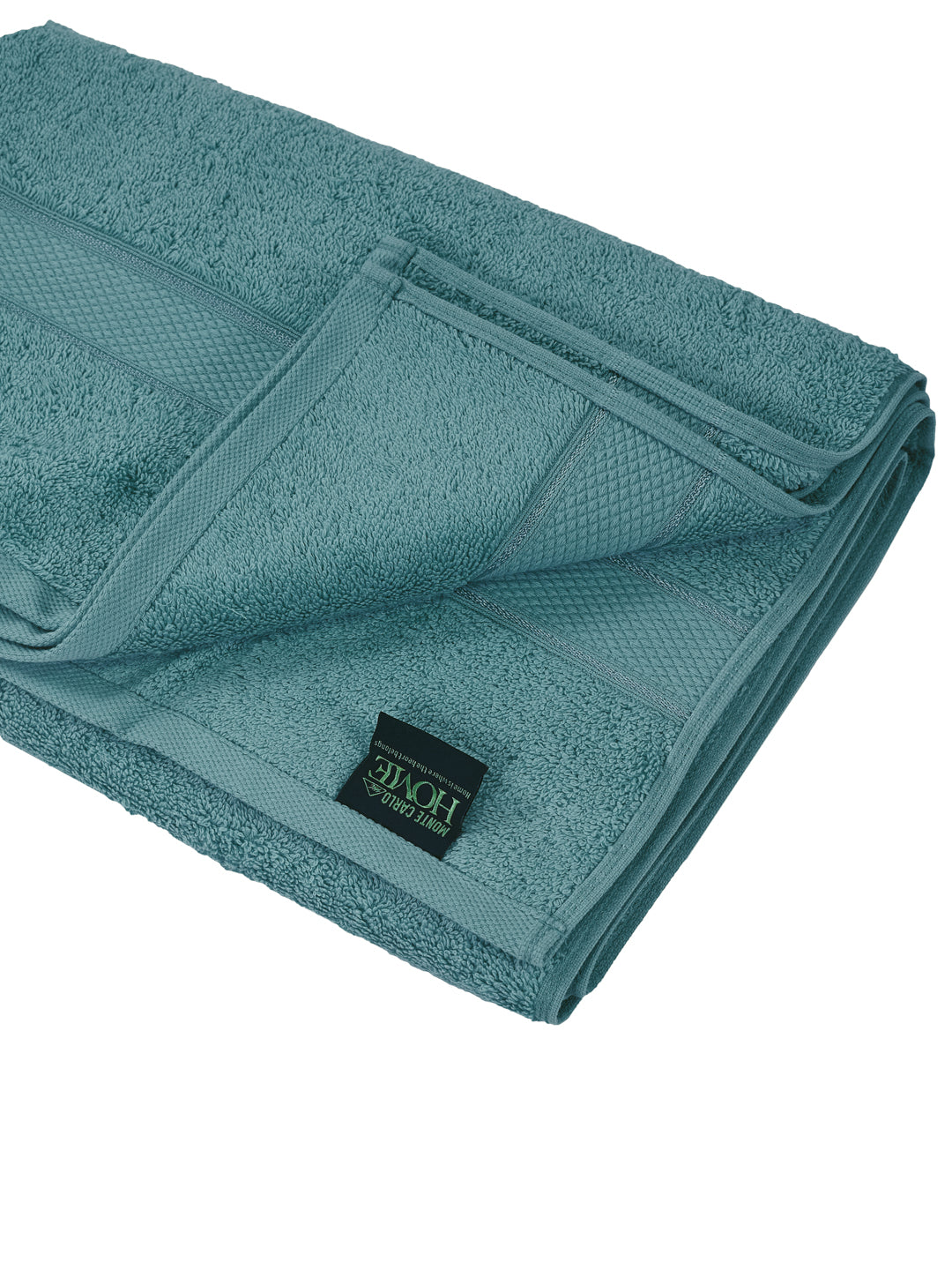 Premium Bristol Blue 100% Cotton Solid 525 GSM Bath Towel Iris 1 Pc Pvc Pack