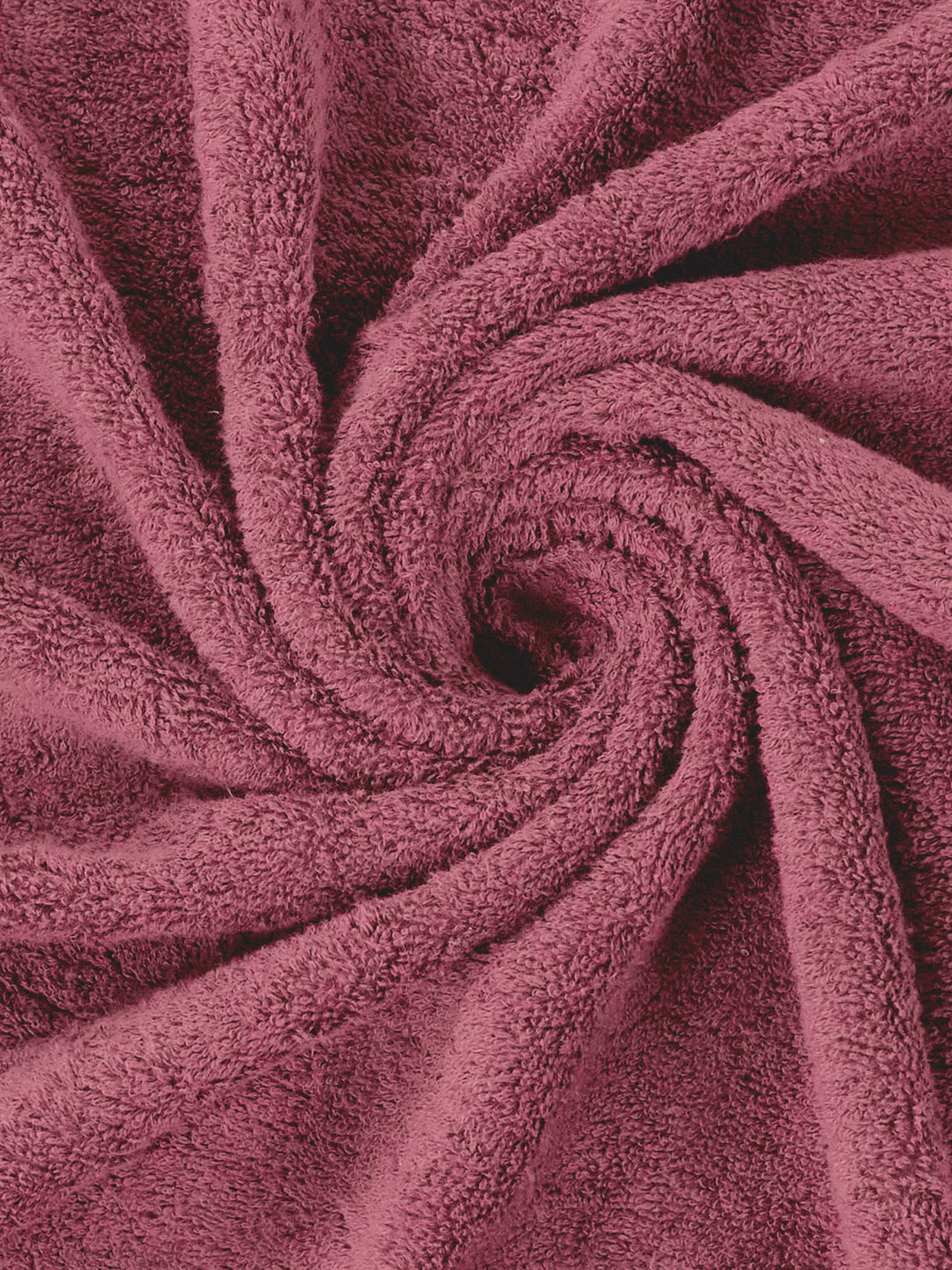 Premium Dusty Rose 100% Cotton Solid 525 GSM Bath Towel Iris 1 Pc Pvc Pack