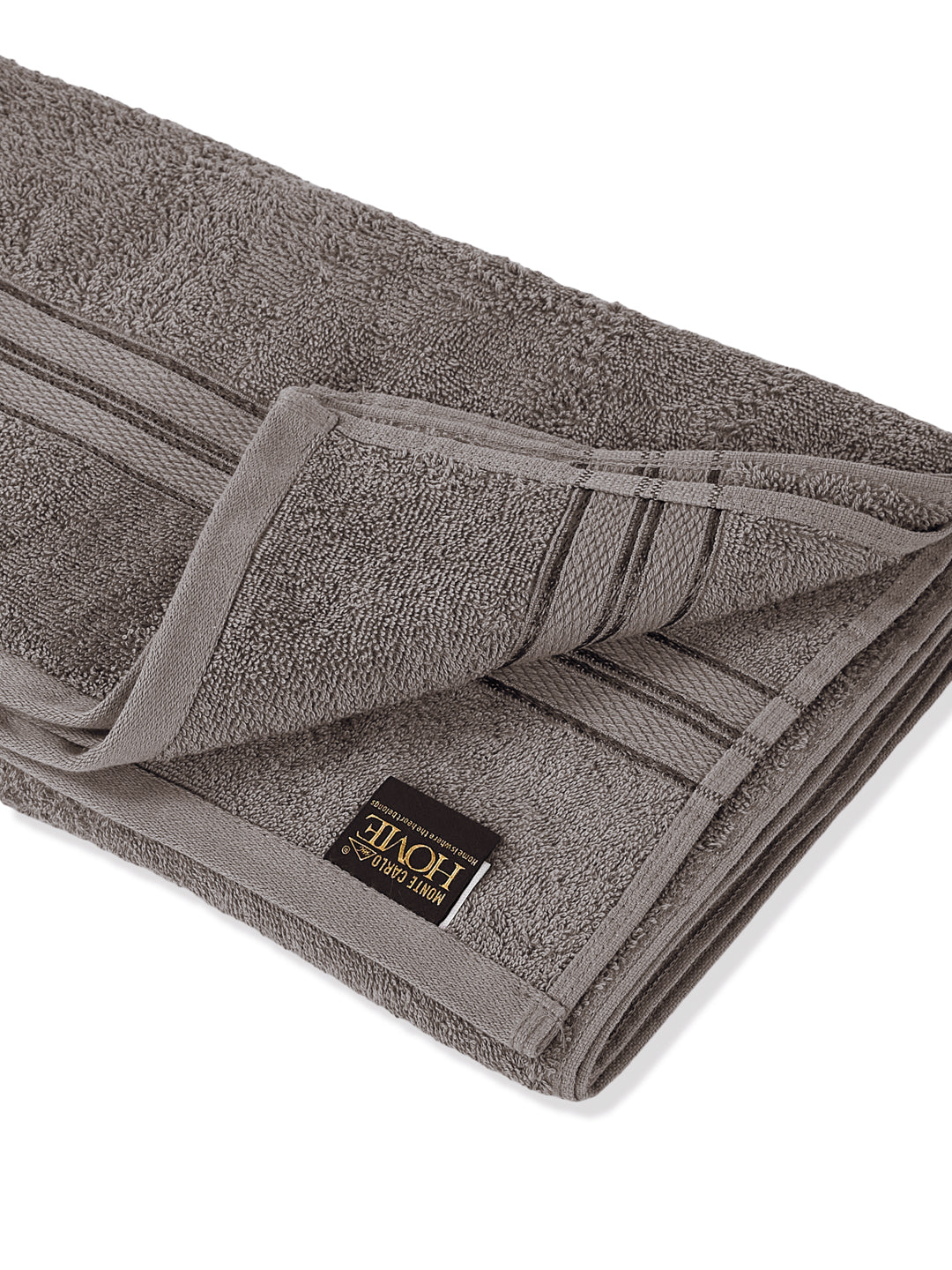 Essential Grey 100% Cotton Solid 400 GSM Bath Towel Jasper 1 Pc Pvc Pack