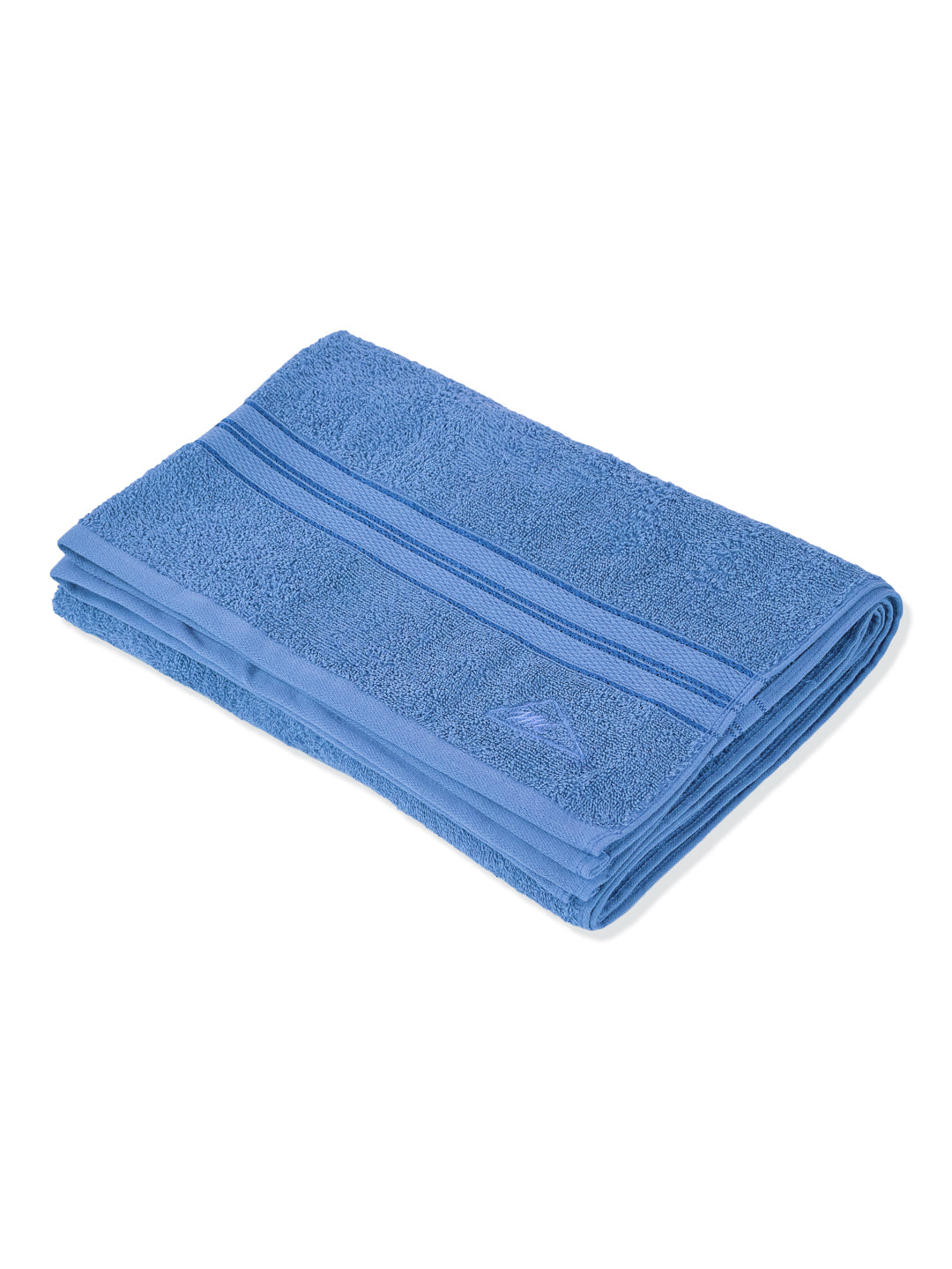 Essential Blue 100% Cotton Solid 400 GSM Bath Towel Jasper 1 Pc Pvc Pack