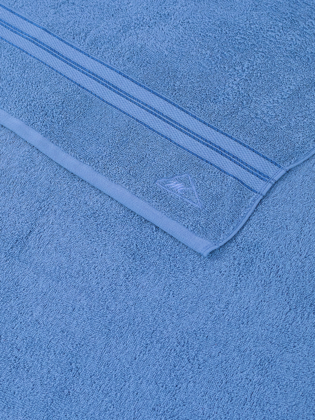 Essential Blue 100% Cotton Solid 400 GSM Bath Towel Jasper 1 Pc Pvc Pack