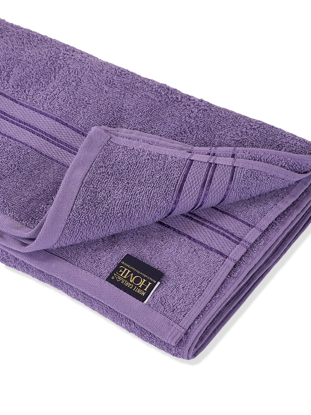 Essential Purple 100% Cotton Solid 400 GSM Bath Towel Jasper 1 Pc Pvc Pack