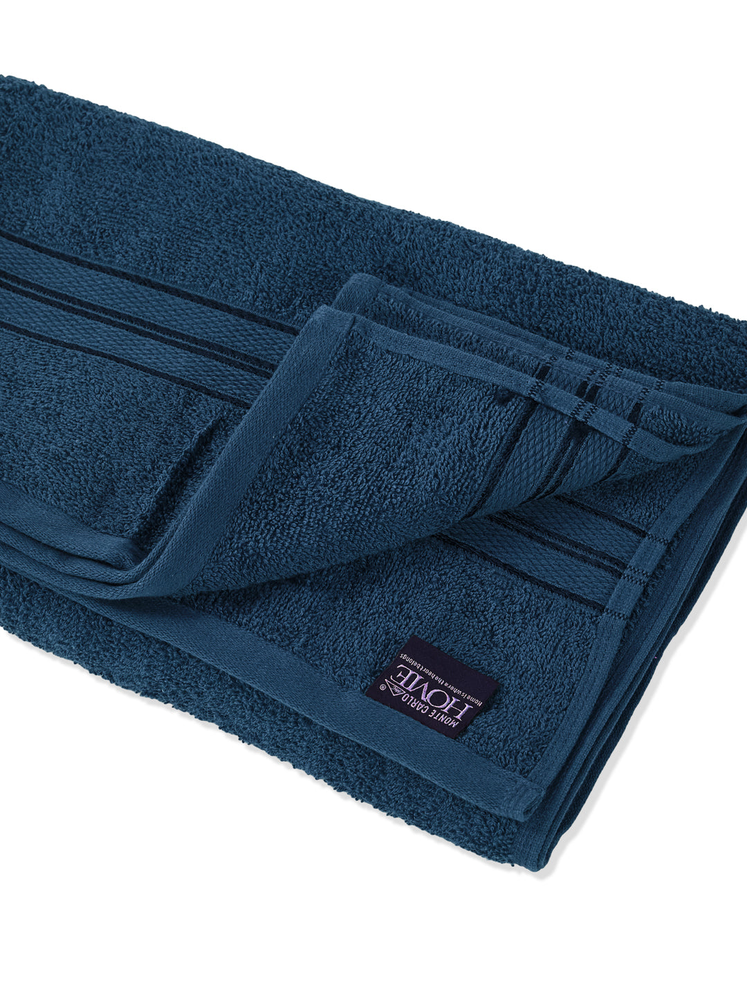 Essential Teal Blue 100% Cotton Solid 400 GSM Bath Towel Jasper 1 Pc Pvc Pack