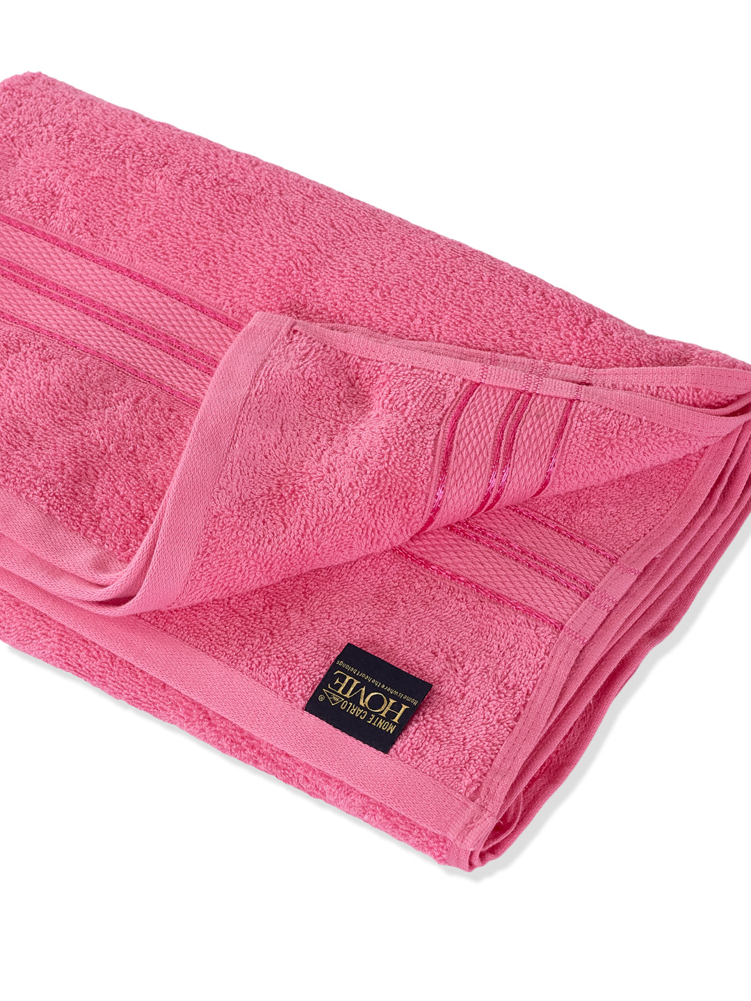 Essential Pink 100% Cotton Solid 400 GSM Bath Towel Jasper 1 Pc Pvc Pack