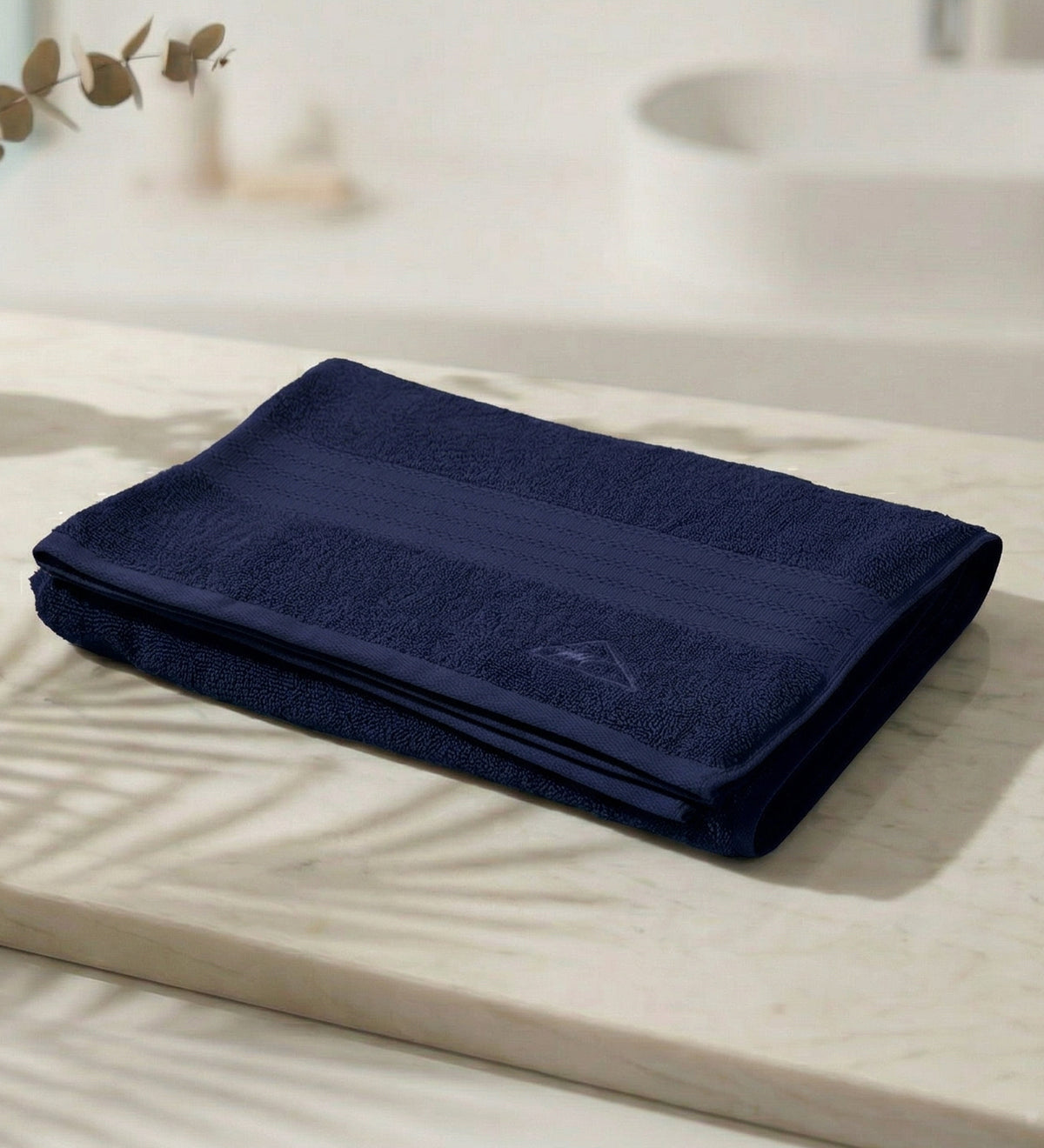 Insignia Blue Pure Cotton Solid 380 GSM Bath Towel 1 Piece (Jazz Collection)