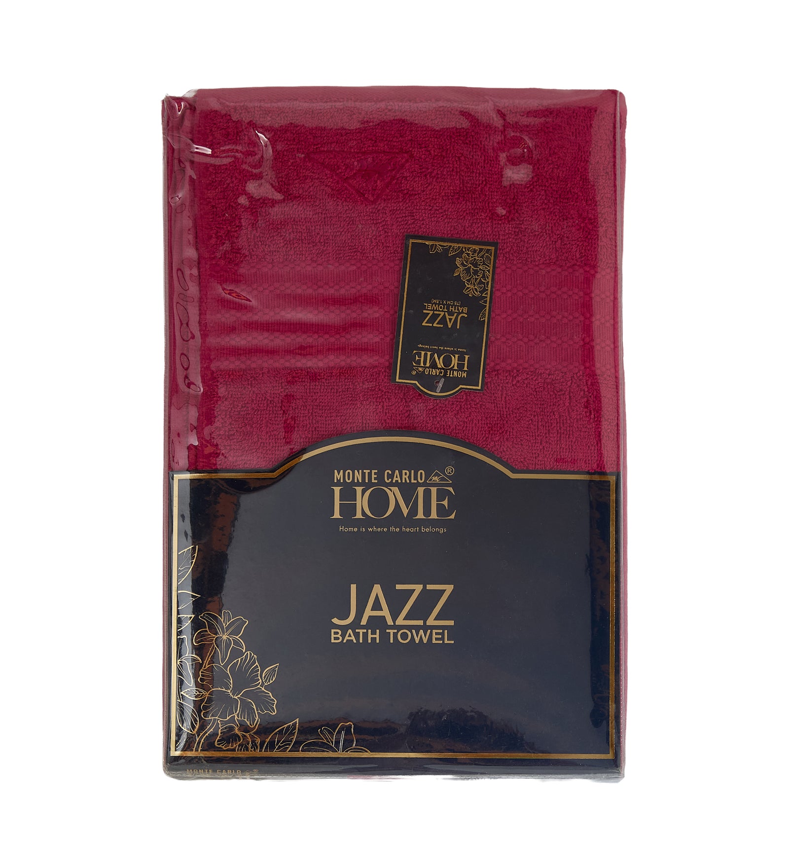 Rose Red Pure Cotton Solid 380 GSM Bath Towel 1 Piece (Jazz Collection)