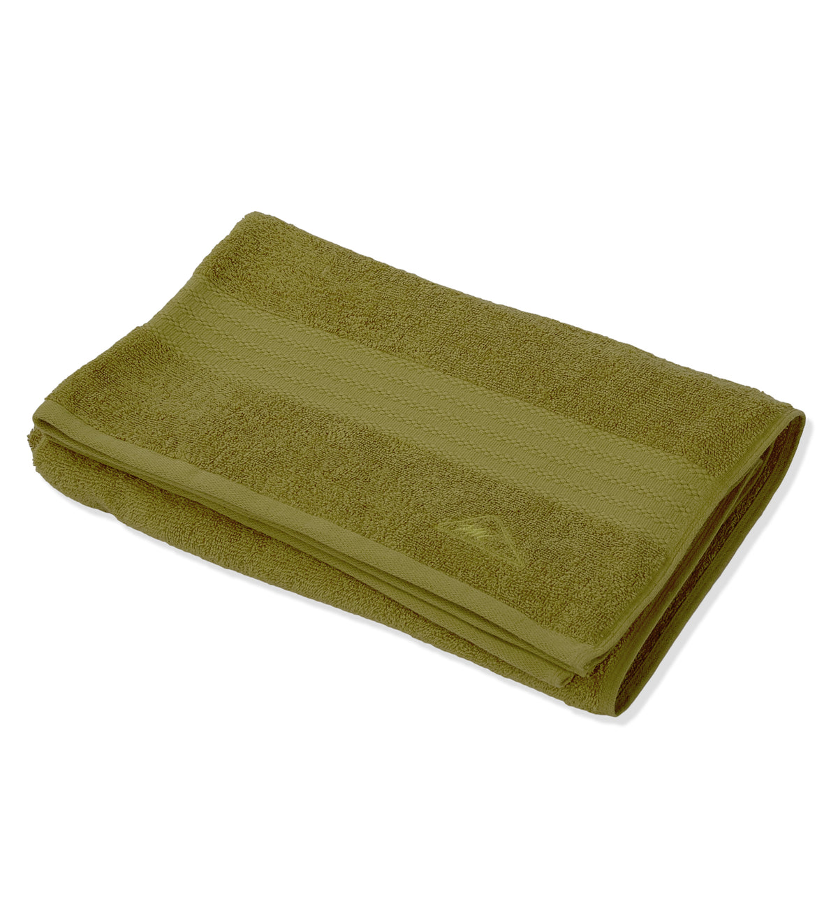 Olive Pure Cotton Solid 380 GSM Bath Towel 1 Piece (Jazz Collection)