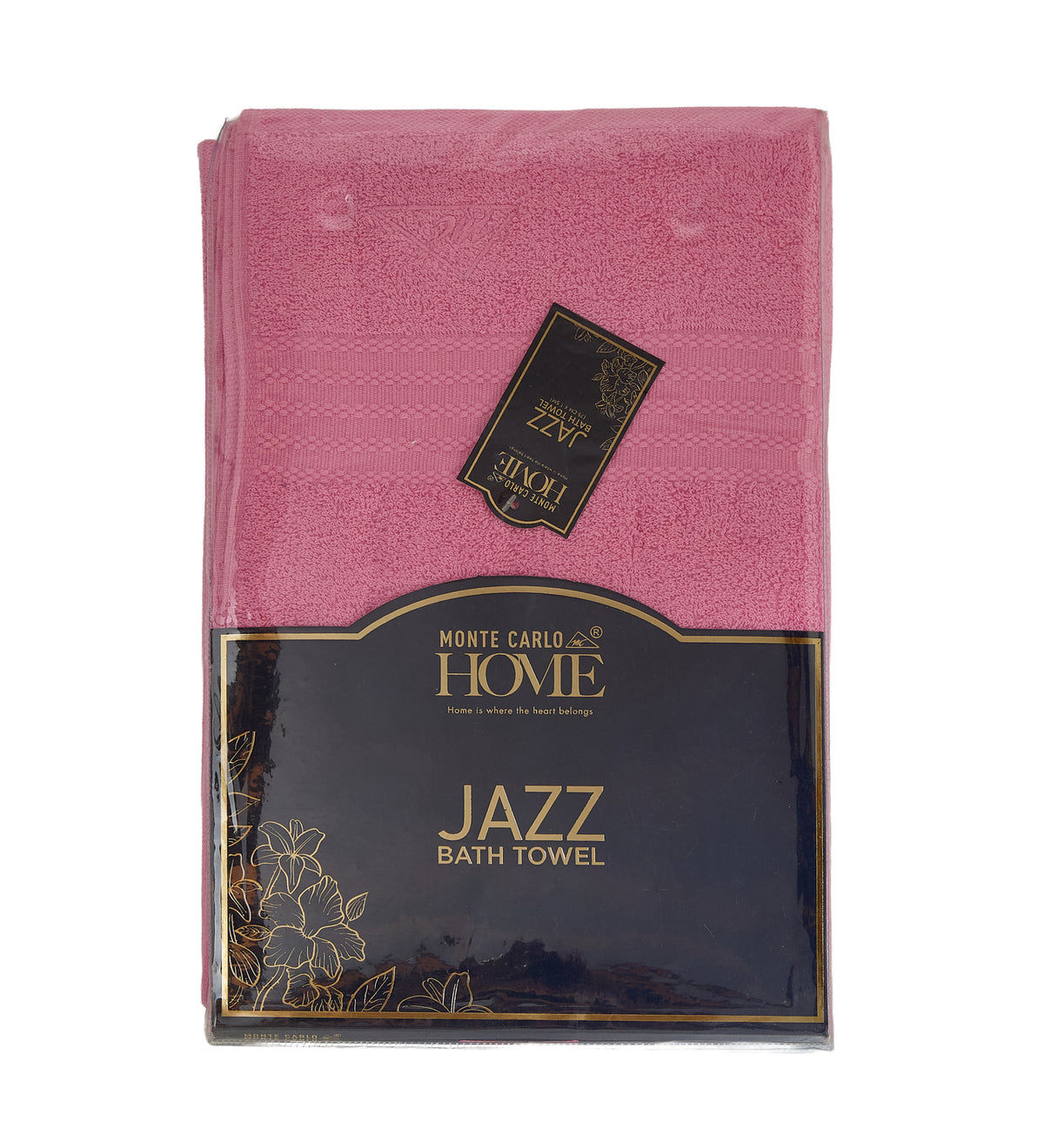 Pink Pure Cotton Solid 380 GSM Bath Towel 1 Piece (Jazz Collection)
