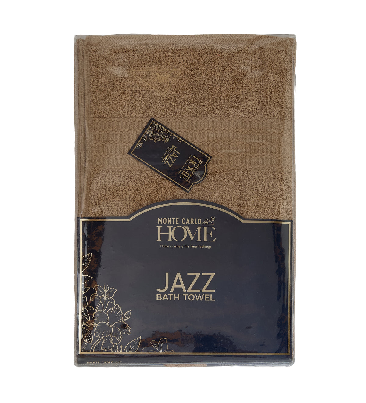 Beige Pure Cotton Solid 380 GSM Bath Towel 1 Piece (Jazz Collection)