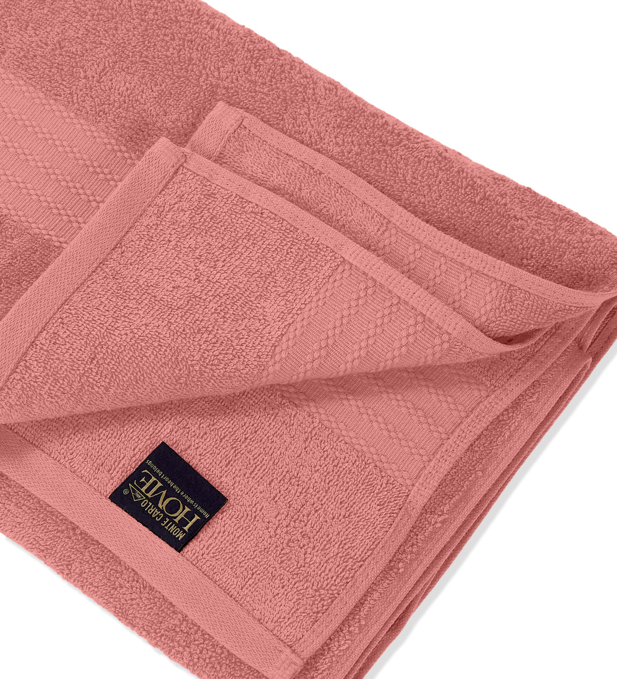 Peach Pure Cotton Solid 380 GSM Bath Towel 1 Piece (Jazz Collection)