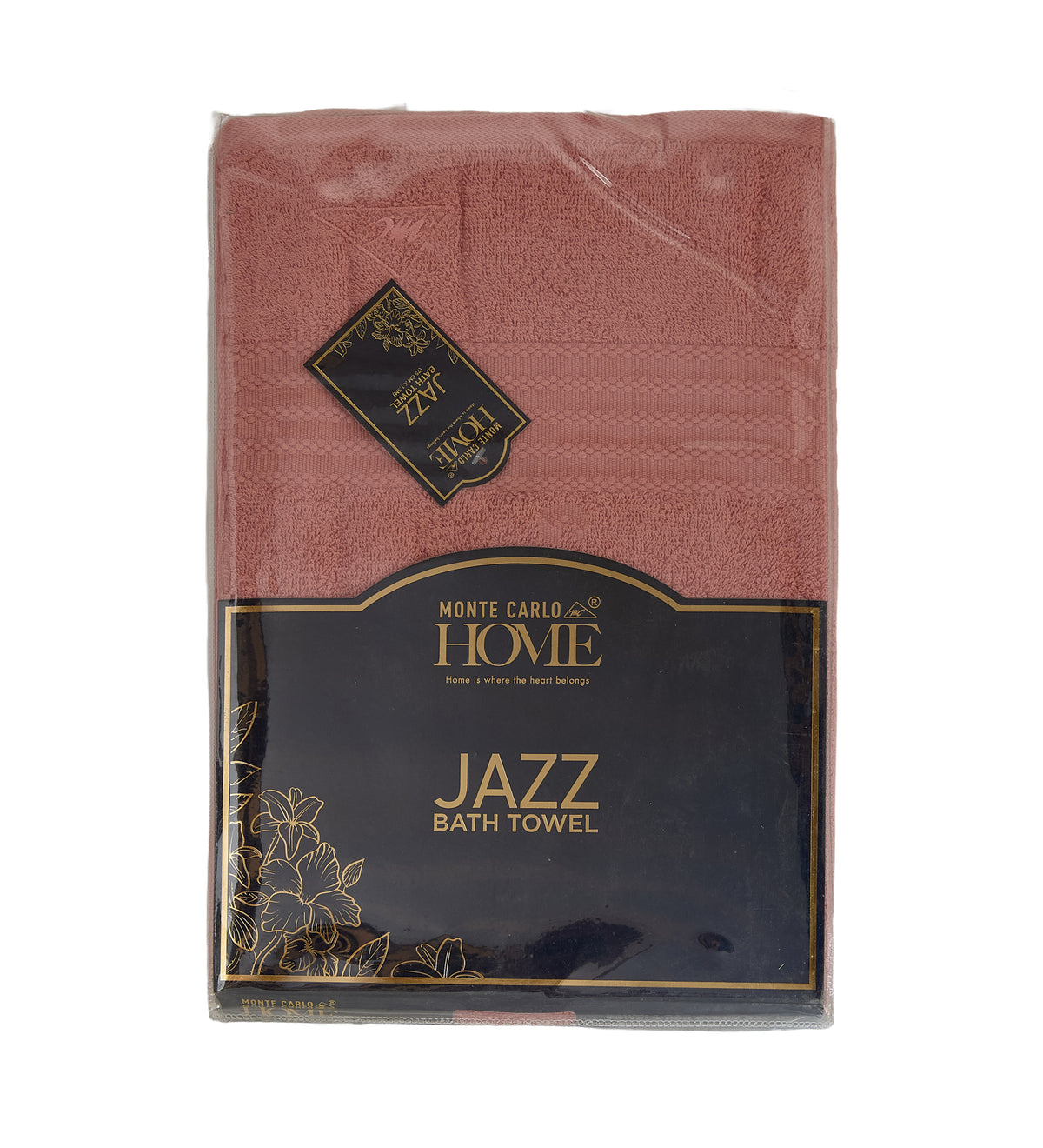 Peach Pure Cotton Solid 380 GSM Bath Towel 1 Piece (Jazz Collection)