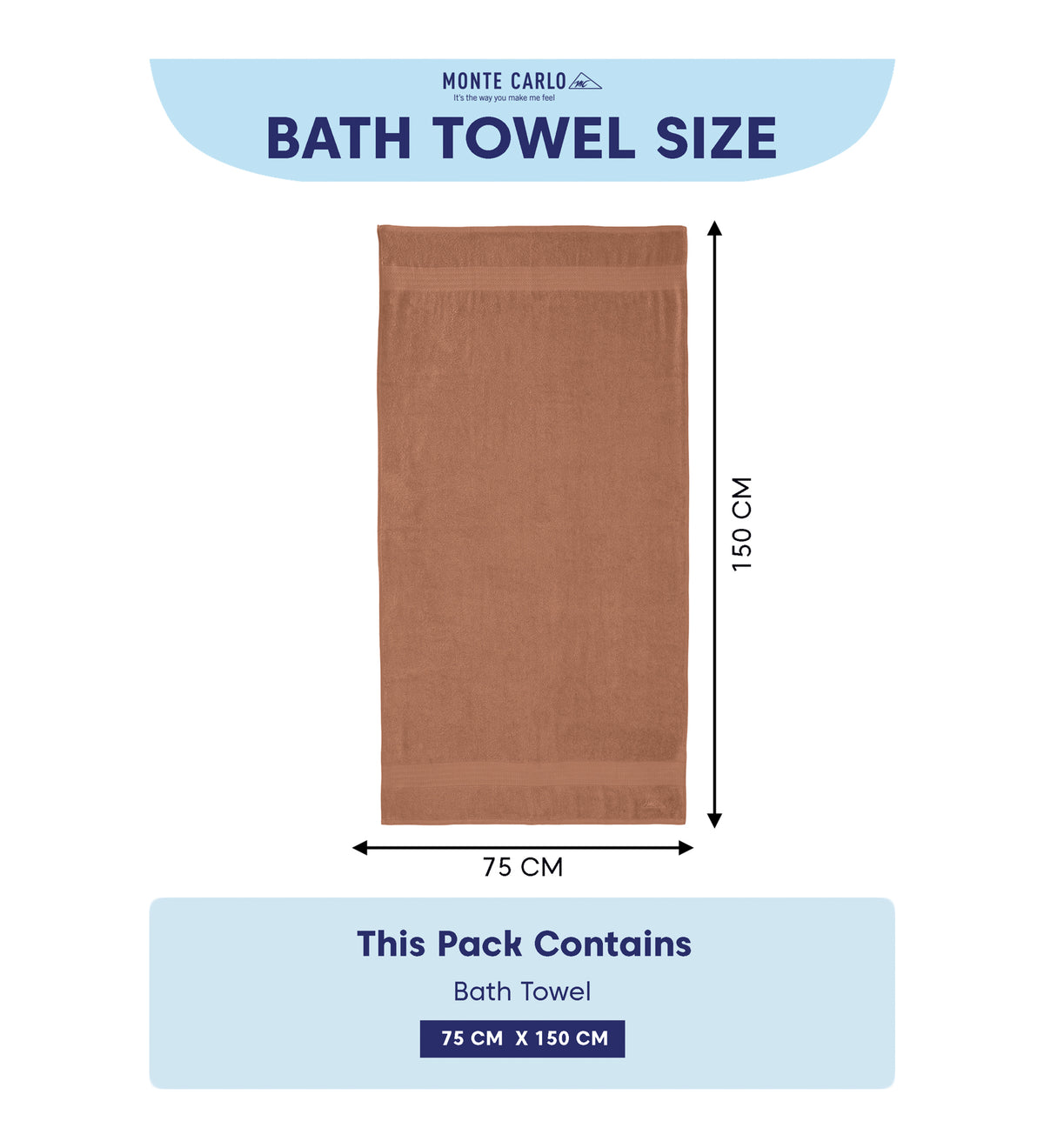 Peach Pure Cotton Solid 380 GSM Bath Towel 1 Piece (Jazz Collection)