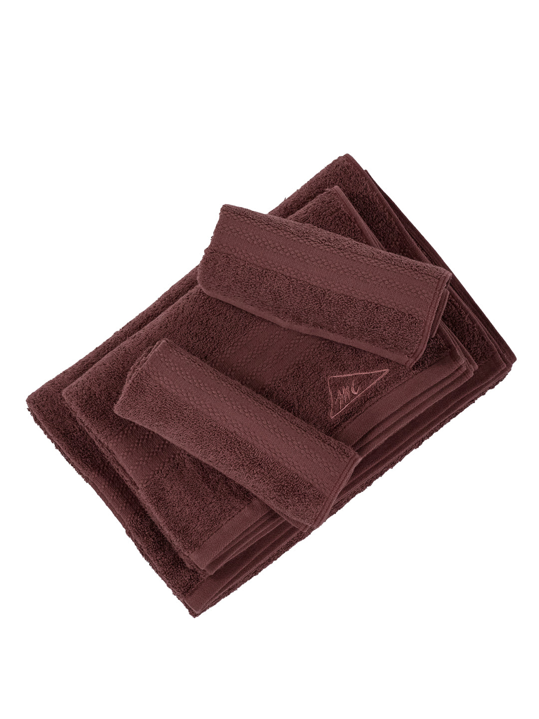 Brown 100% Cotton Solid 380 GSM Bath Towel Jazz 4 Pc Set Gifting Box Pack