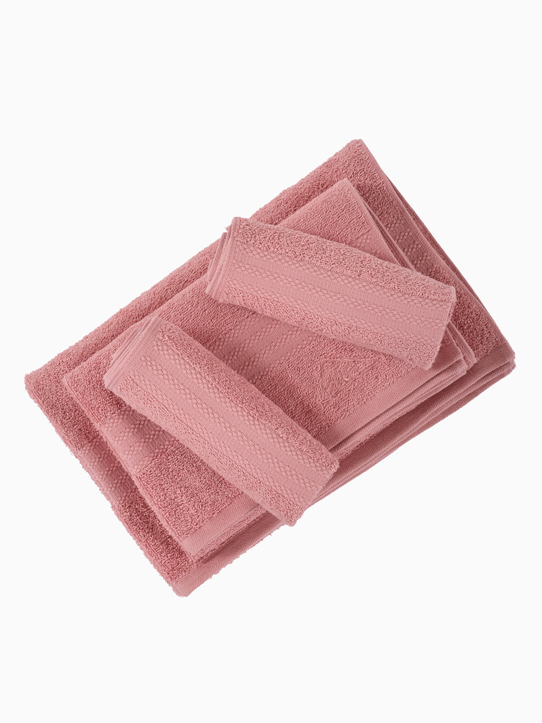 Quartz Pink 100% Cotton Solid 380 GSM Bath Towel Jazz 4 Pc Set Gifting Box Pack