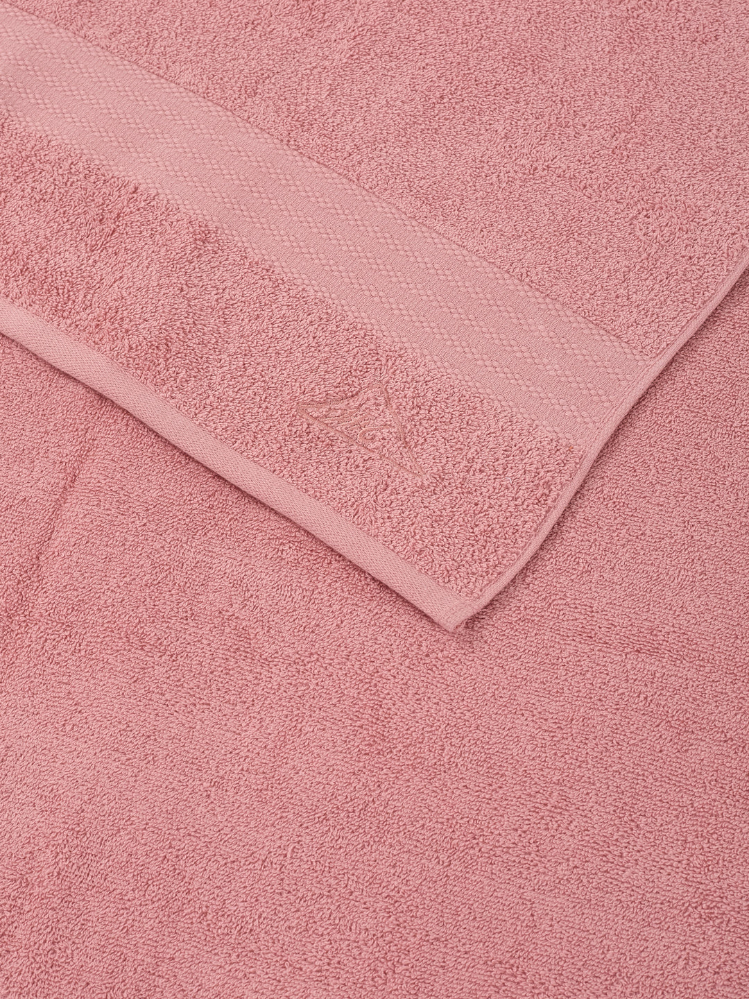 Quartz Pink 100% Cotton Solid 380 GSM Bath Towel Jazz 4 Pc Set Gifting Box Pack