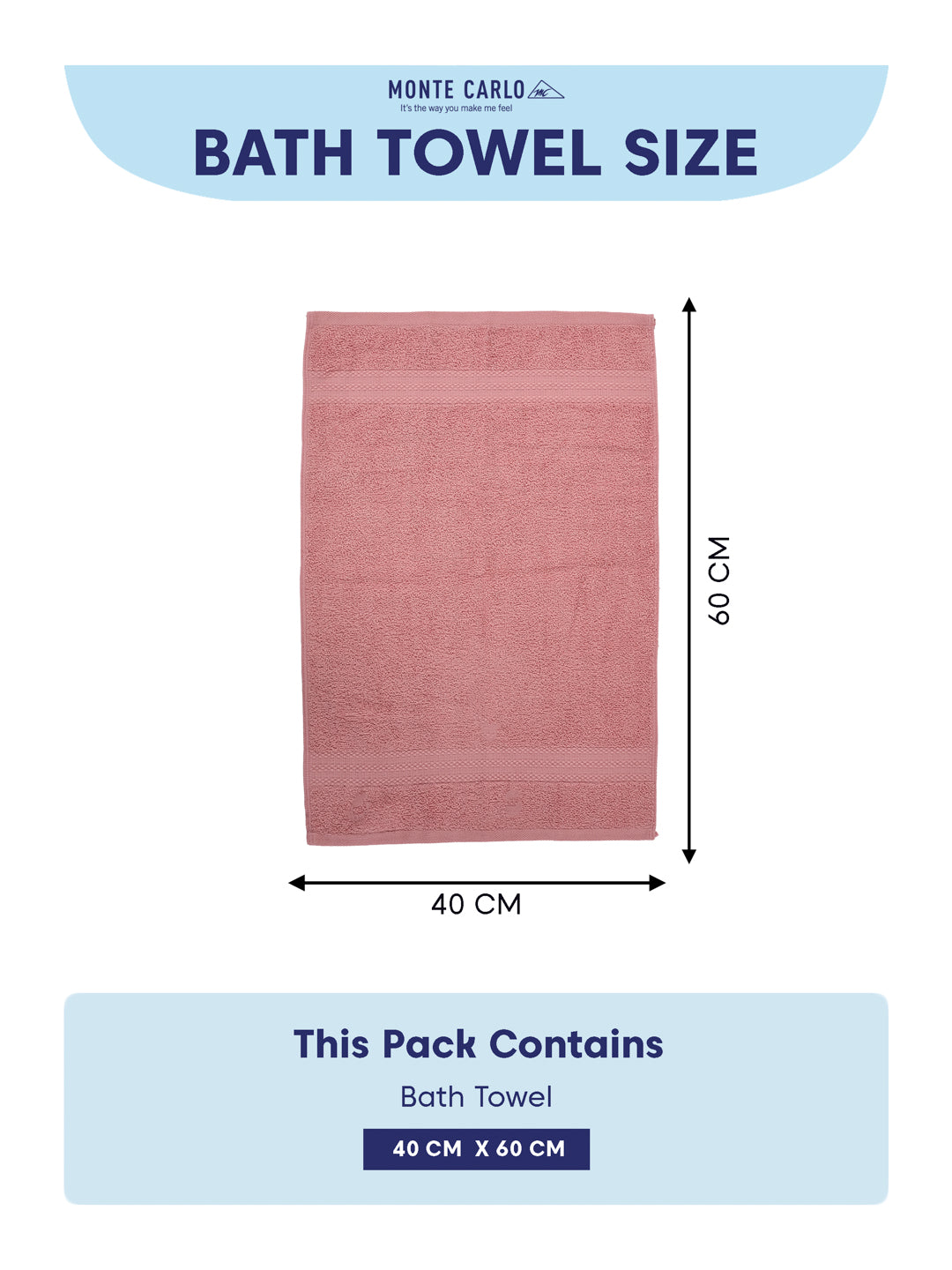 Quartz Pink 100% Cotton Solid 380 GSM Bath Towel Jazz 4 Pc Set Gifting Box Pack