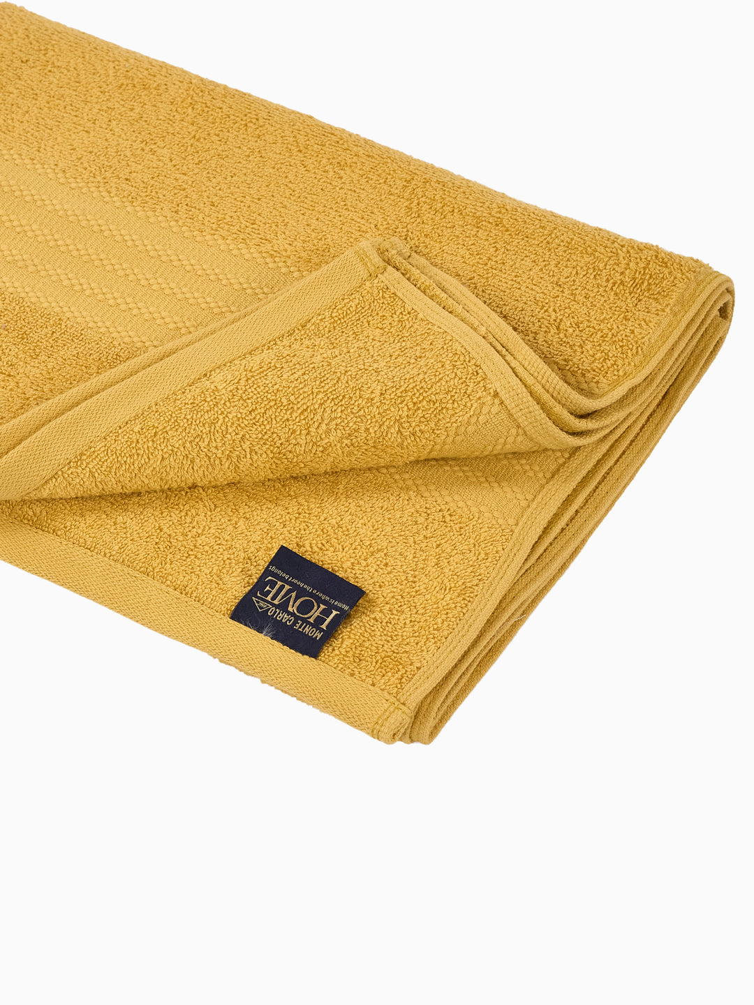 Mustard Yellow 100% Cotton Solid 380 GSM Bath Towel Jazz 4 Pc Set Gifting Box Pack