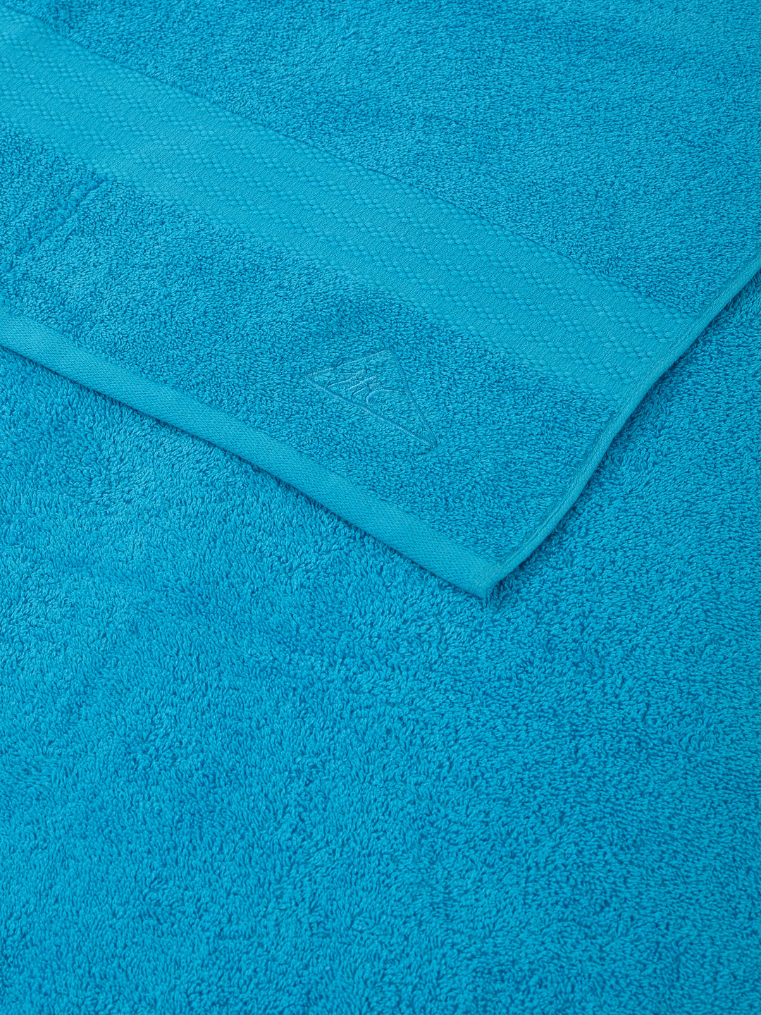 Peacock Blue 100% Cotton Solid 380 GSM Bath Towel Jazz 4 Pc Set Gifting Box Pack