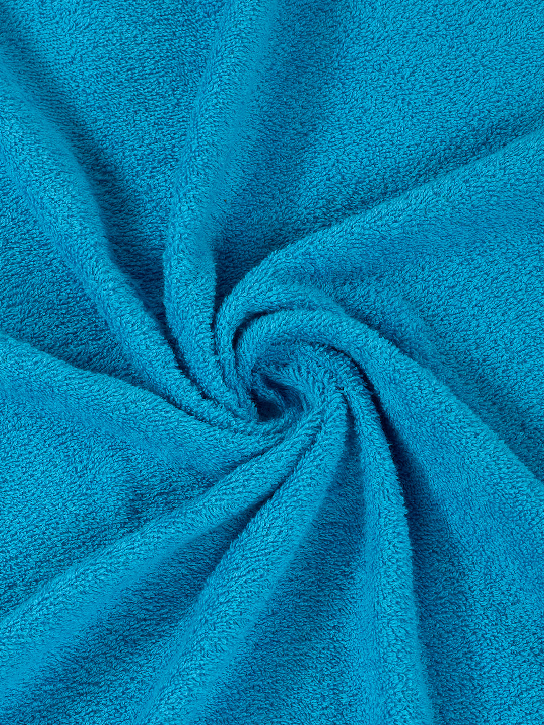 Peacock Blue 100% Cotton Solid 380 GSM Bath Towel Jazz 4 Pc Set Gifting Box Pack