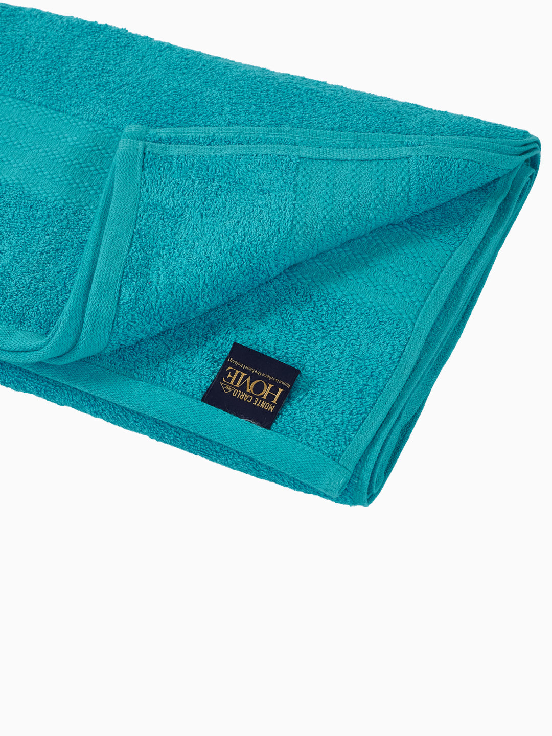 Blue 100% Cotton Solid 380 GSM Bath Towel Jazz 4 Pc Set Gifting Box Pack