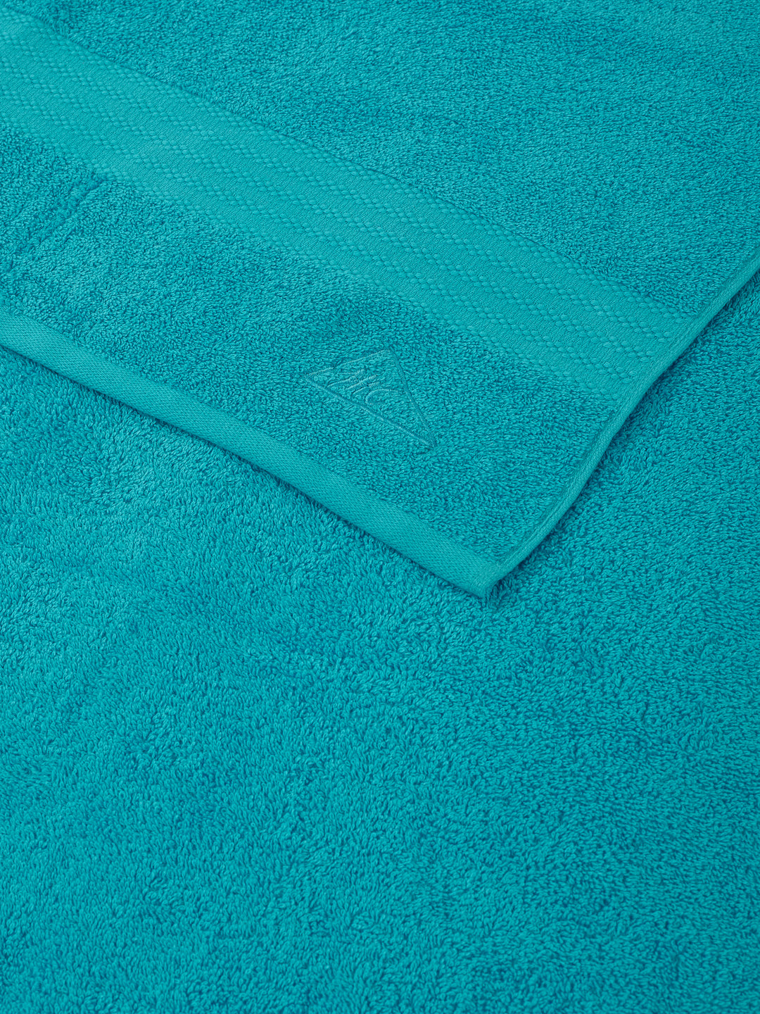 Blue 100% Cotton Solid 380 GSM Bath Towel Jazz 4 Pc Set Gifting Box Pack
