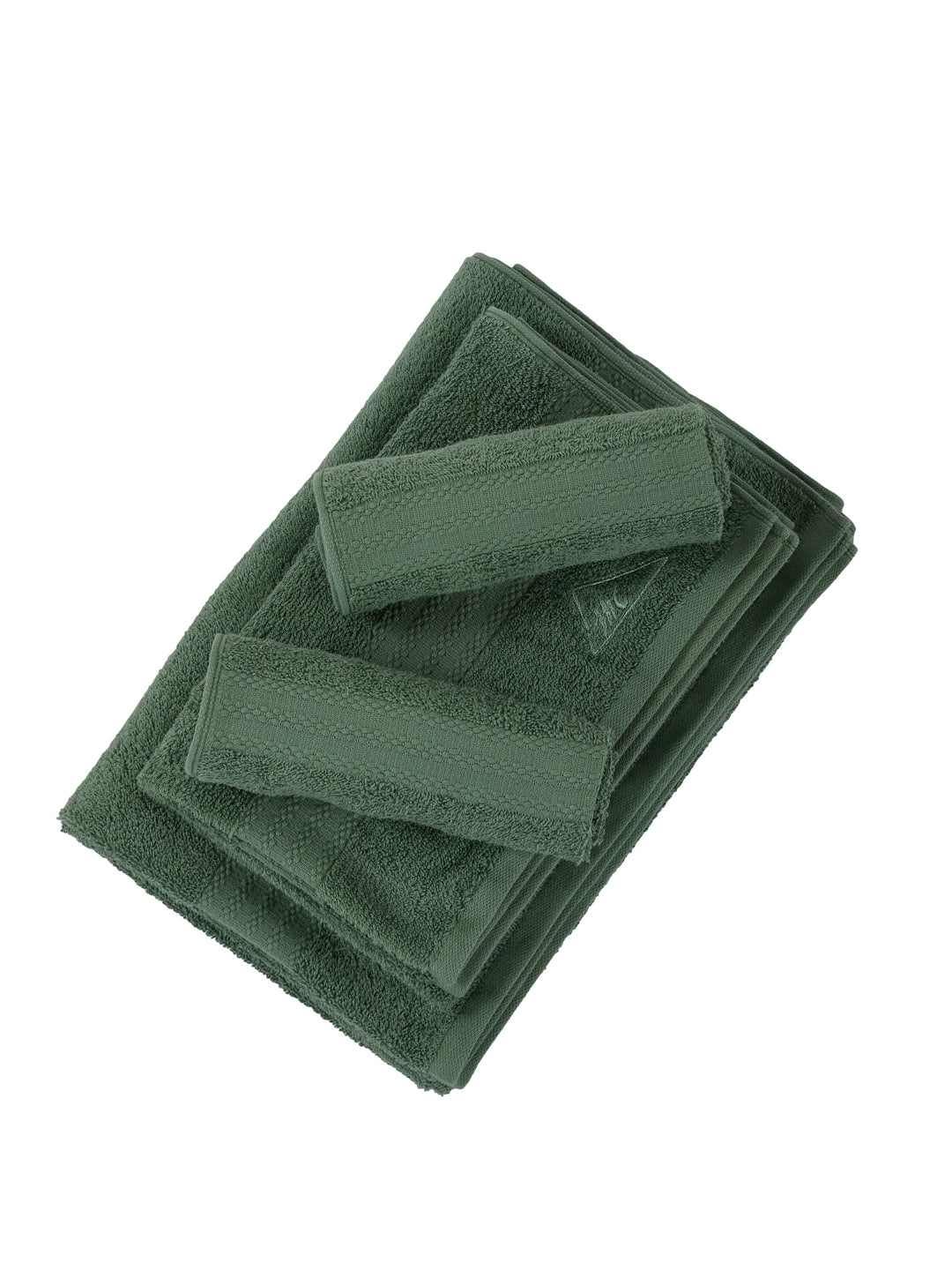 Elm Green 100% Cotton Solid 380 GSM Bath Towel Jazz 4 Pc Set Gifting Box Pack
