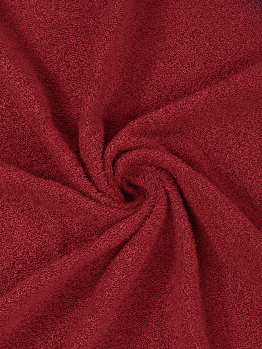 Red 100% Cotton Solid 380 GSM Bath Towel Jazz 4 Pc Set Gifting Box Pack