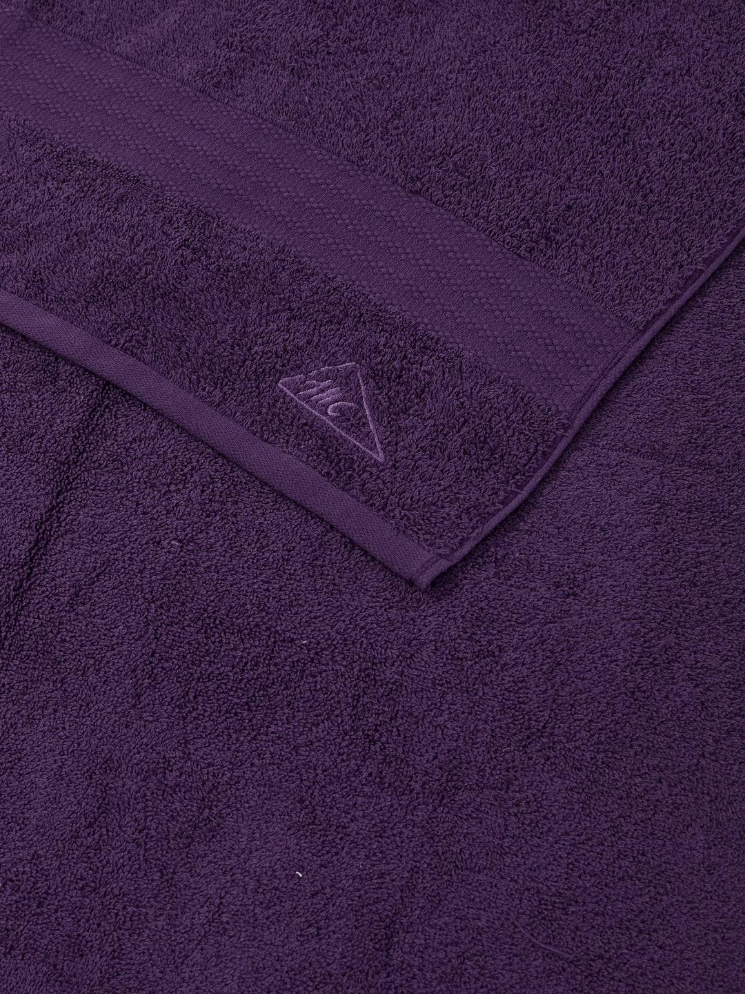 Purple 100% Cotton Solid 380 GSM Bath Towel Jazz 4 Pc Set Gifting Box Pack